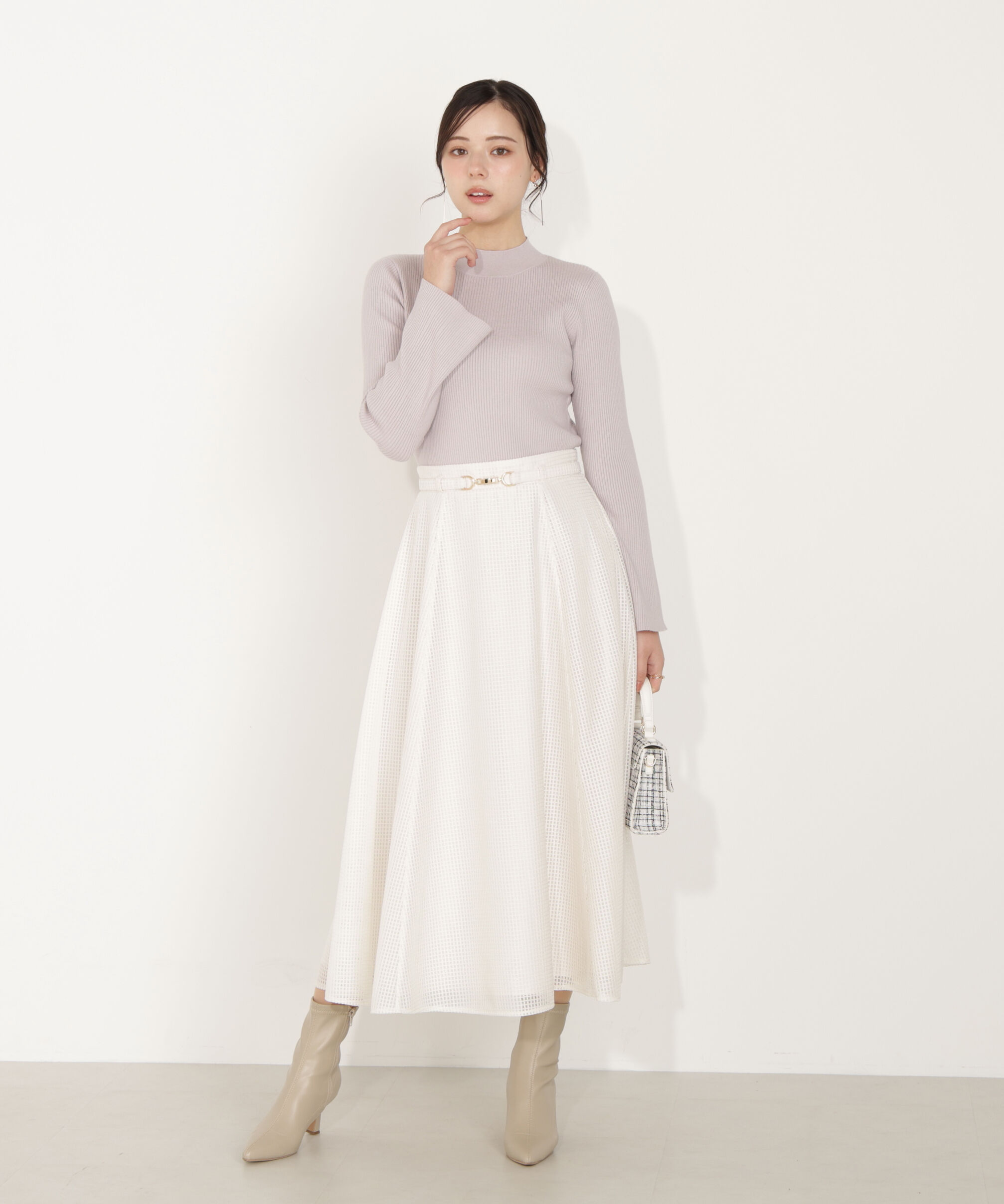 PROPORTION BODY DRESSING「ビット付きシアーメッシュスカート」|スカート|