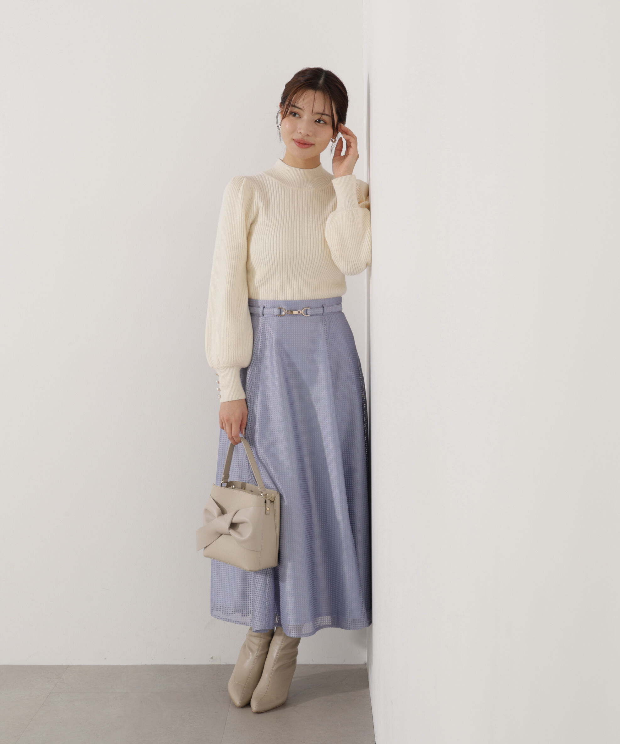 PROPORTION BODY DRESSING「ビット付きシアーメッシュスカート」|スカート|