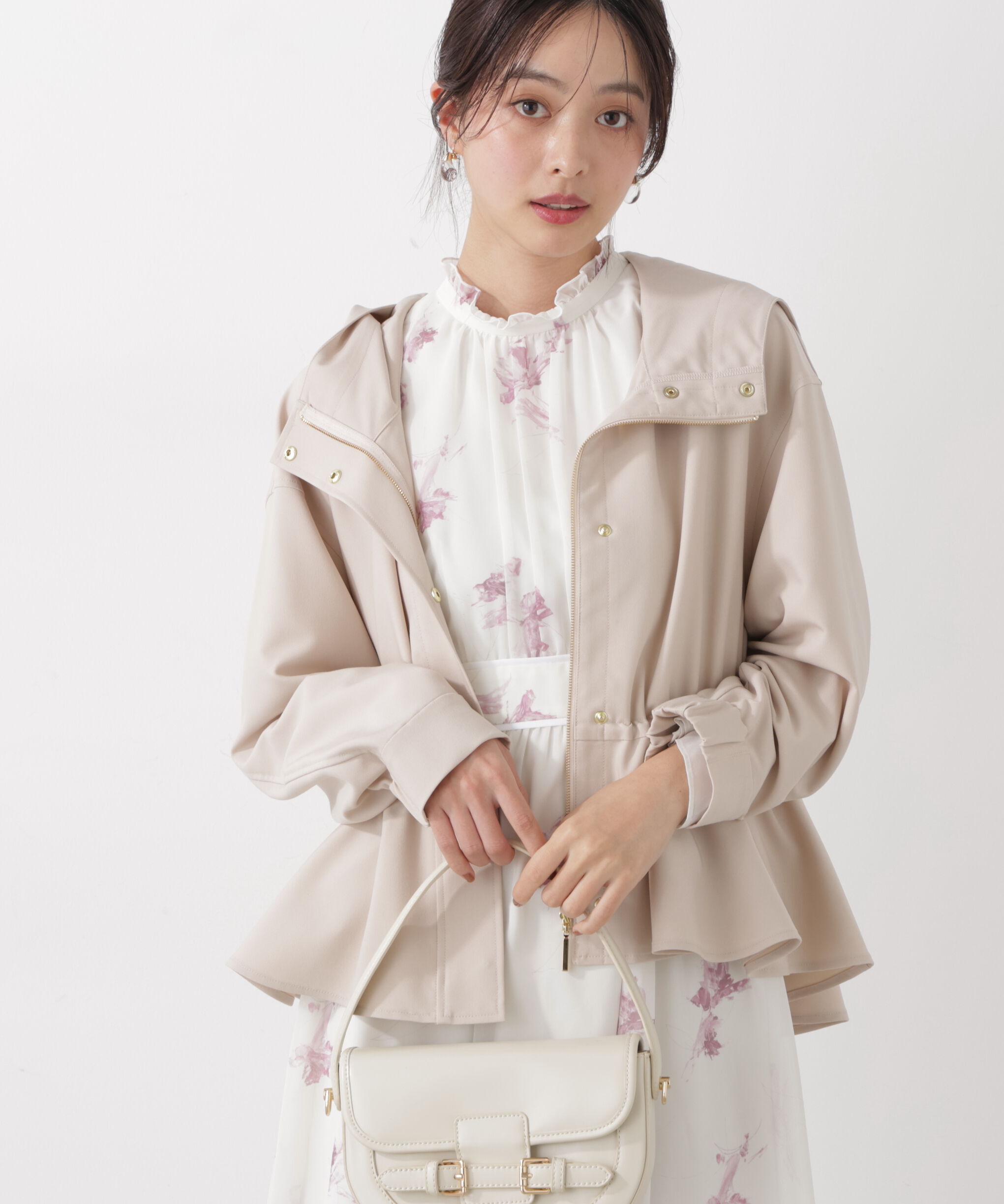 PROPORTION BODY DRESSING「スプリングマウンテンパーカー26SS」|ブルゾン・スタジャン|ベージュ