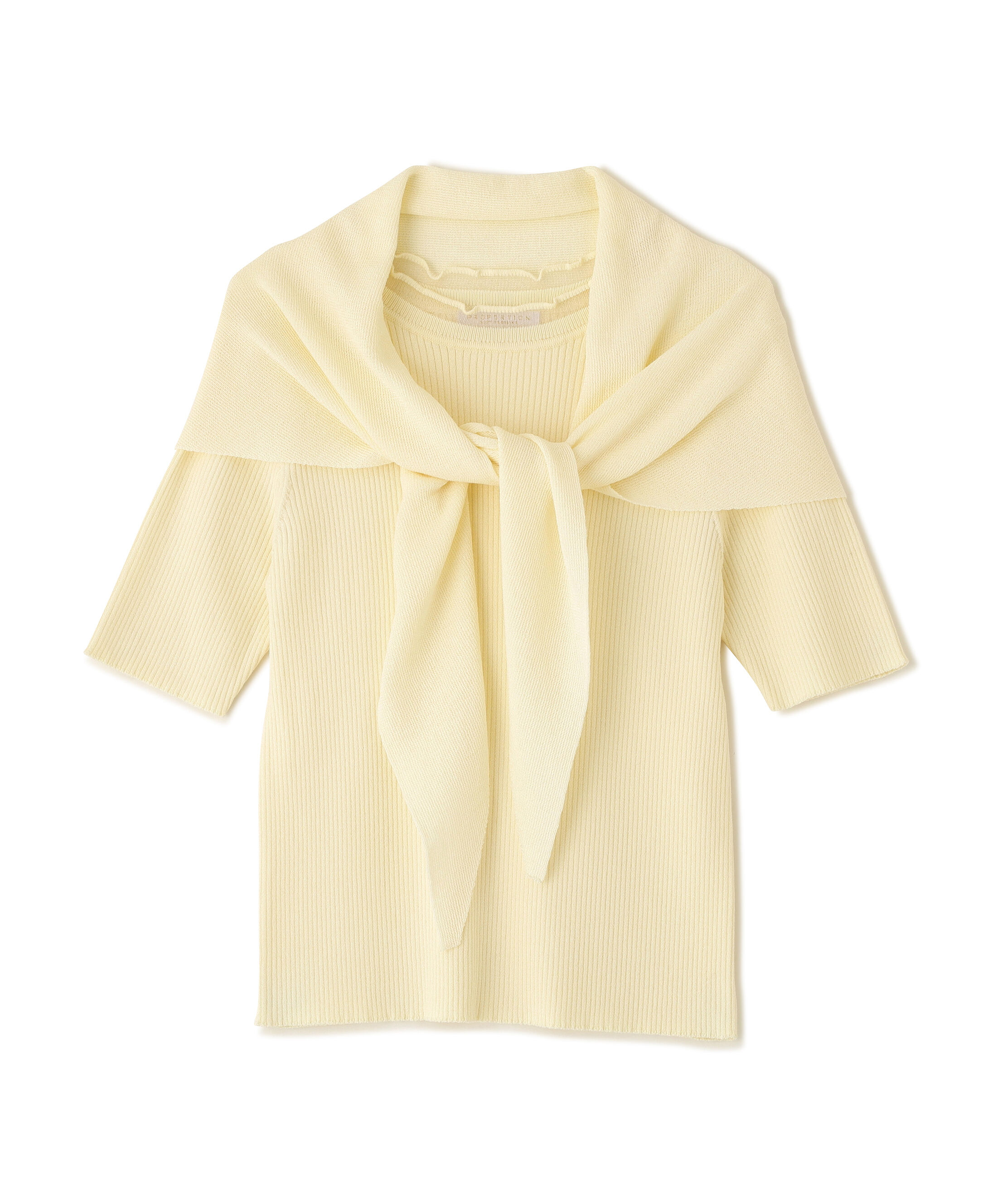 PROPORTION BODY DRESSING「トライアングルスカーフ付きニット 26SS」|ニット・セーター|