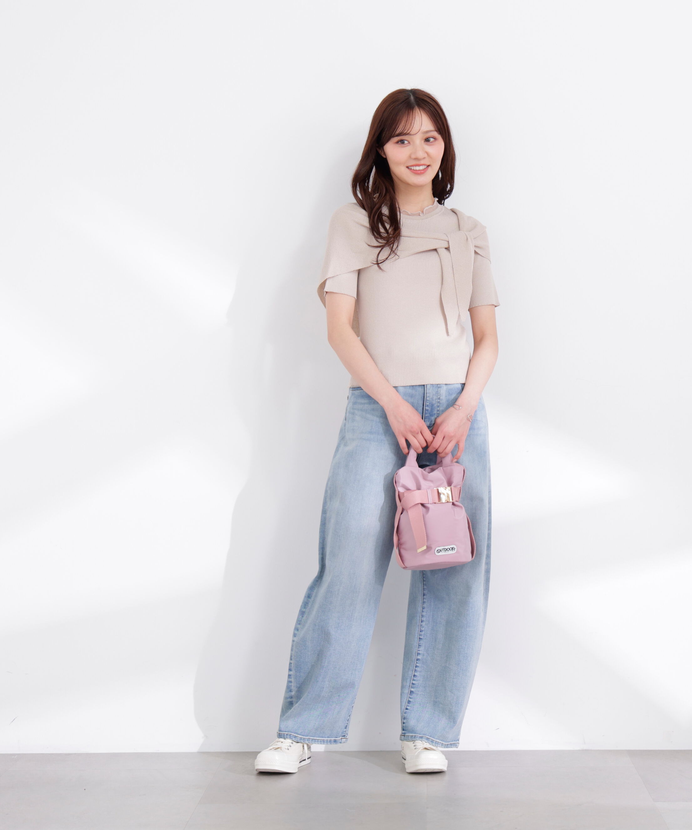 PROPORTION BODY DRESSING「トライアングルスカーフ付きニット 26SS」|ニット・セーター|