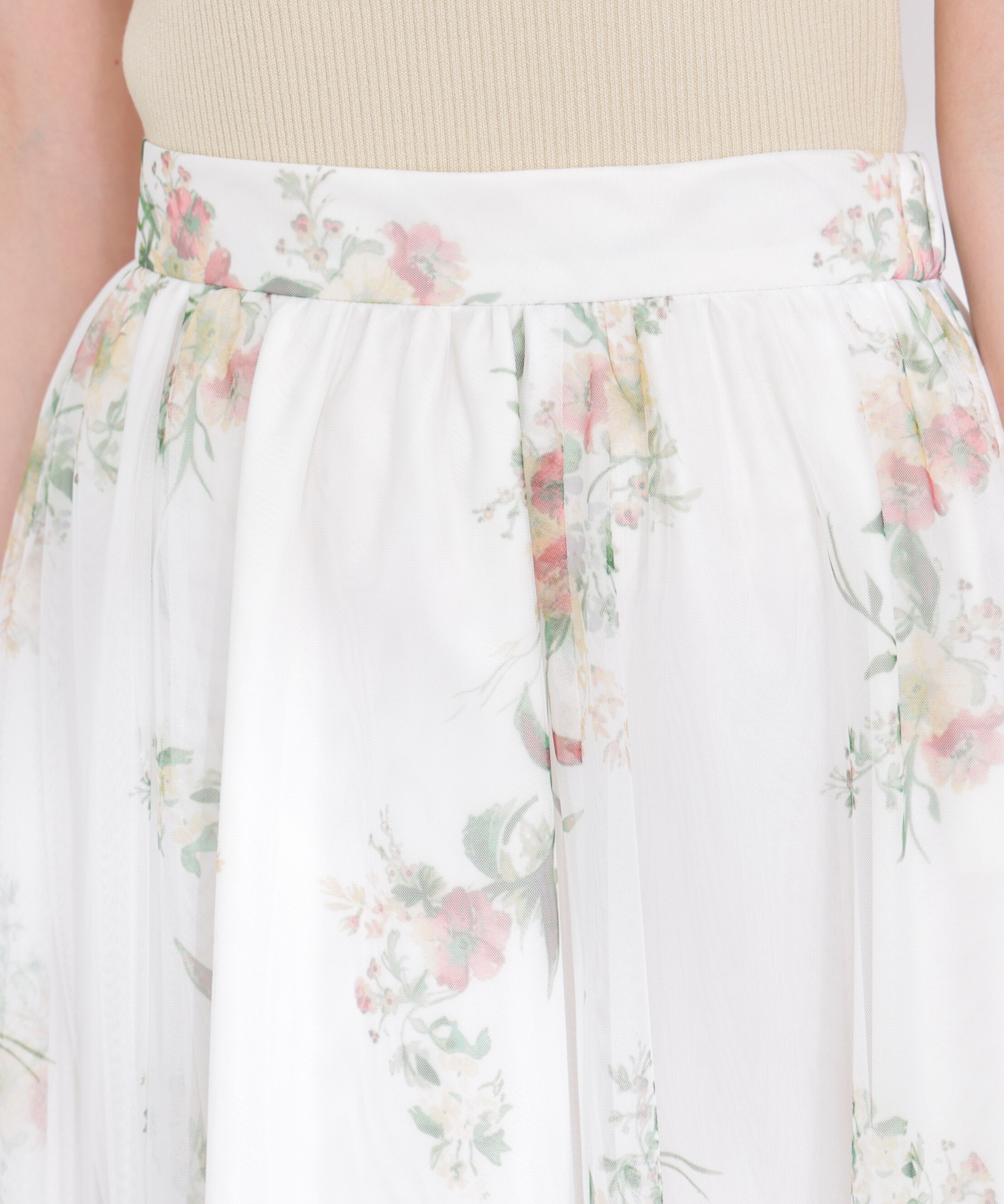 PROPORTION BODY DRESSING「花柄チュールスカート 26SS」|スカート|