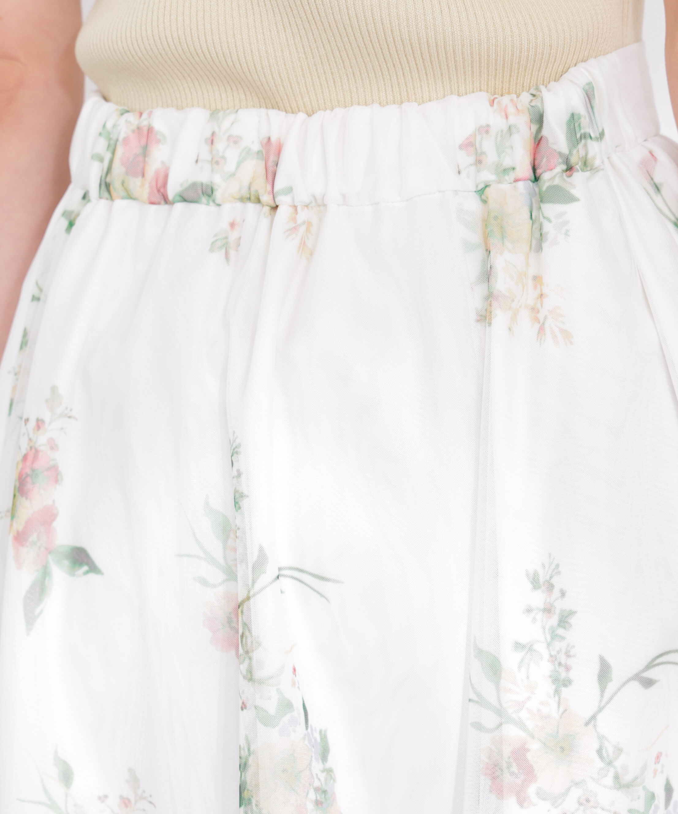 PROPORTION BODY DRESSING「花柄チュールスカート 26SS」|スカート|