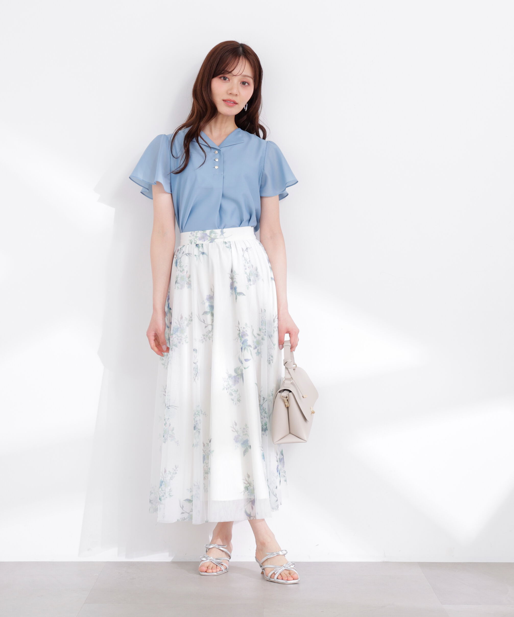 PROPORTION BODY DRESSING「花柄チュールスカート 26SS」|スカート|