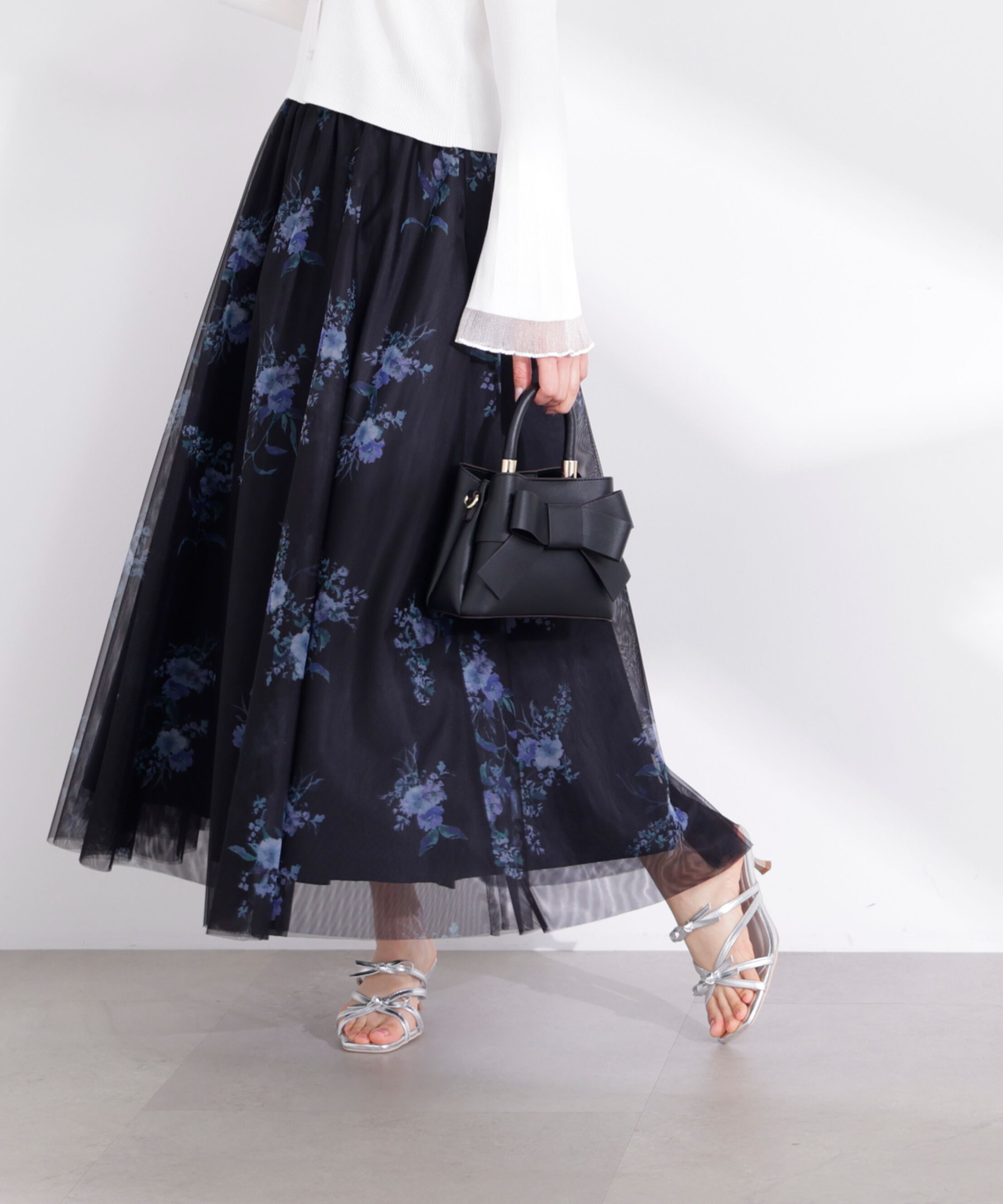 PROPORTION BODY DRESSING「花柄チュールスカート 26SS」|スカート|