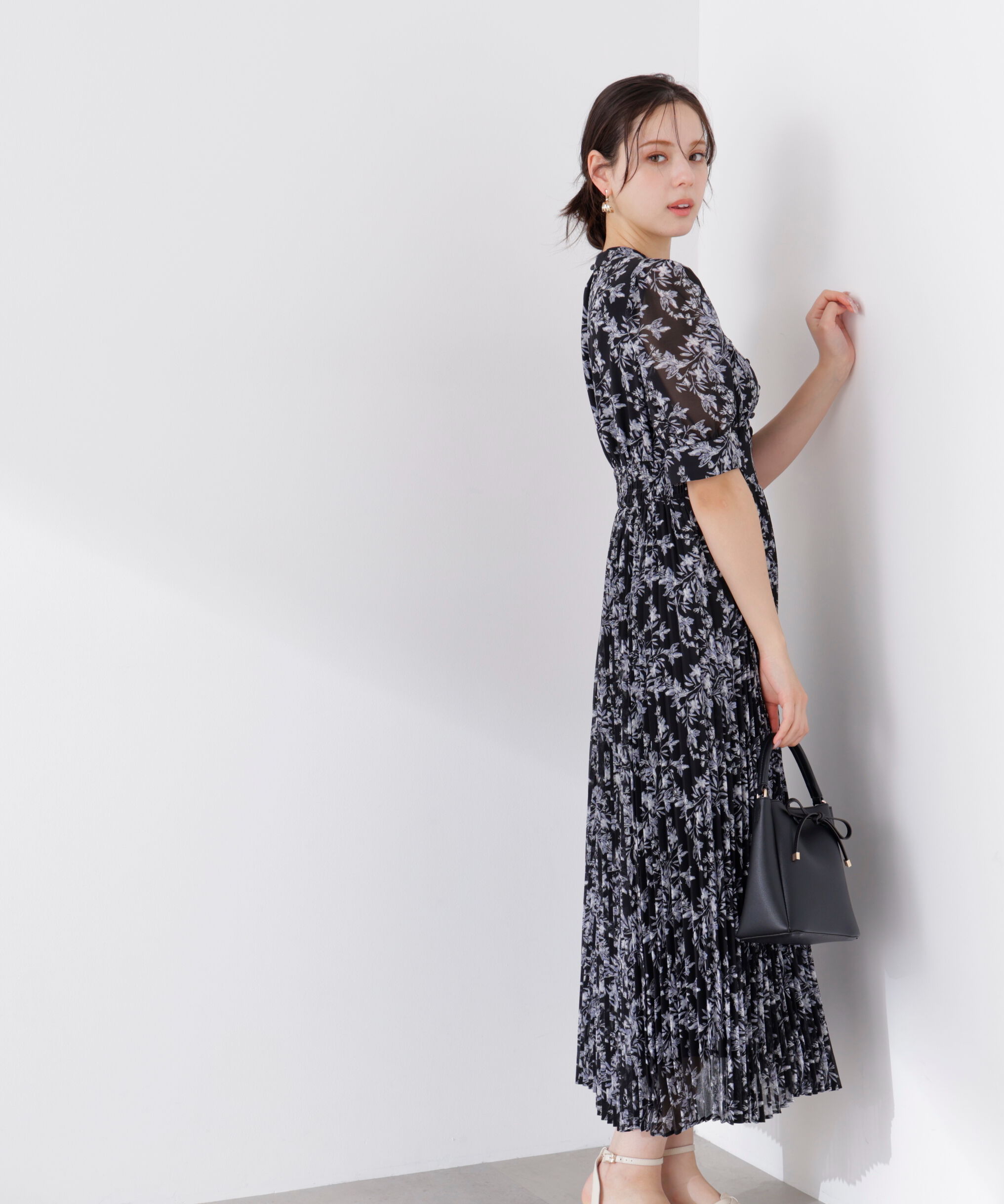 PROPORTION BODY DRESSING「花柄プリーツワンピース　26SS」|ワンピース|