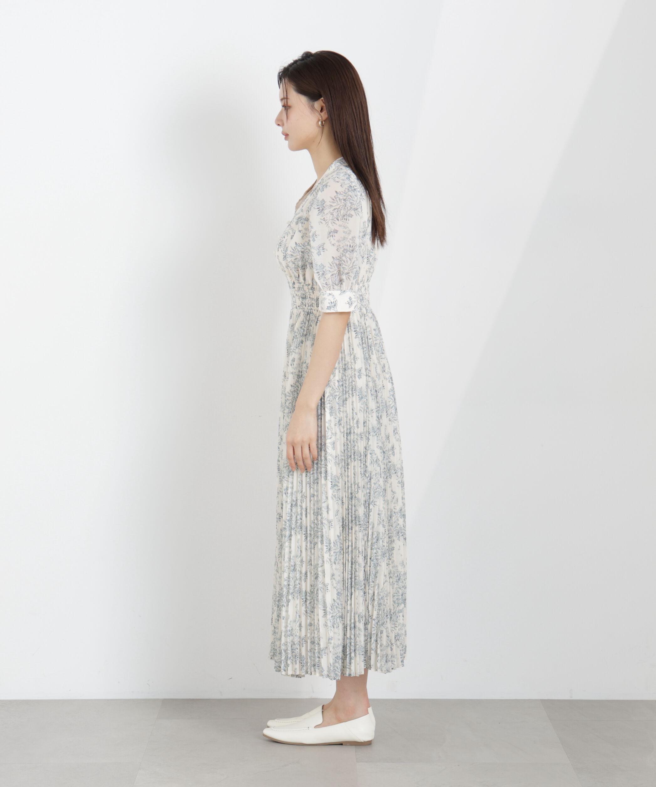 PROPORTION BODY DRESSING「花柄プリーツワンピース　26SS」|ワンピース|