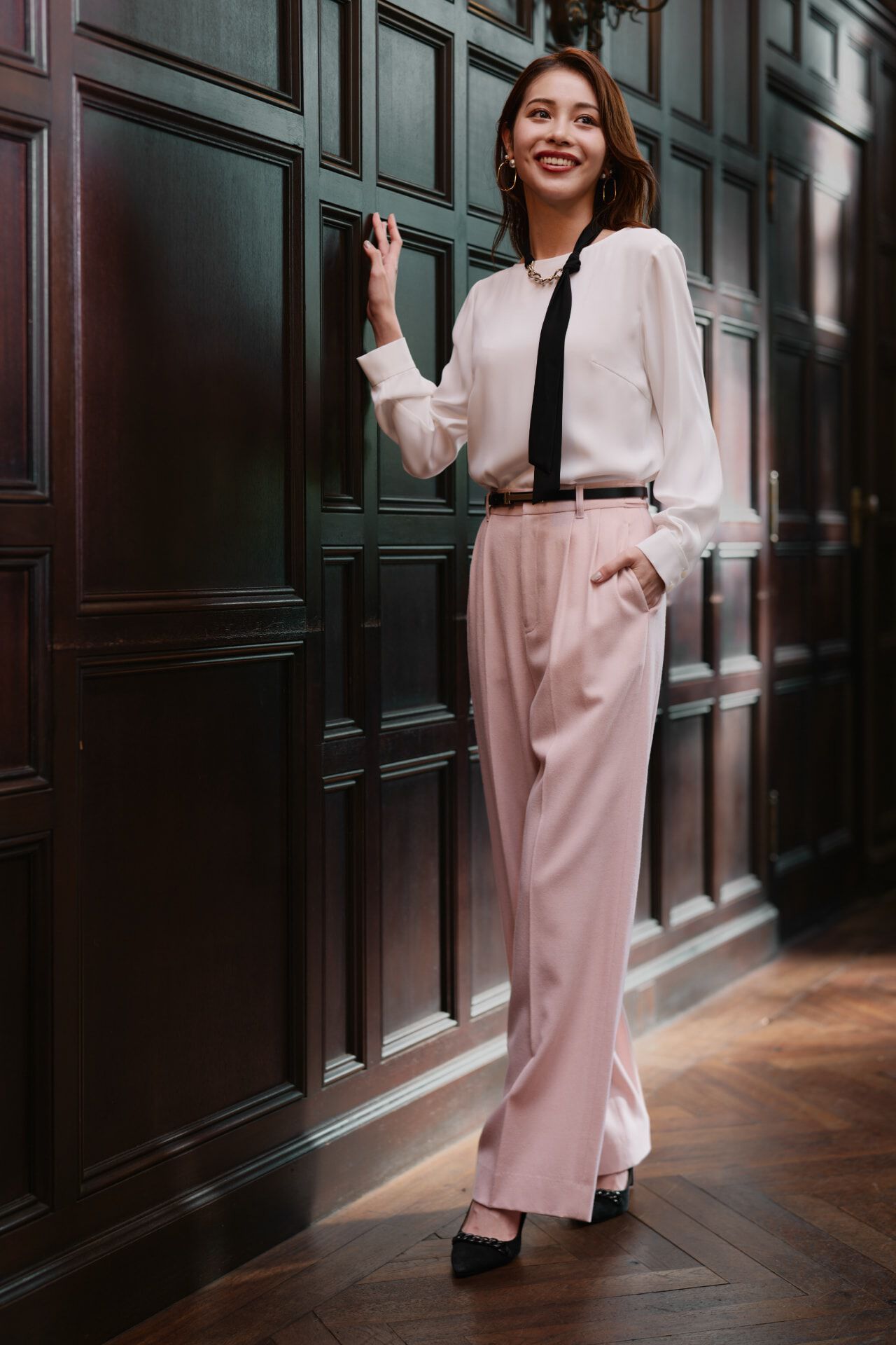  「◆ハイカウントフラノセミワイドパンツ」|その他|