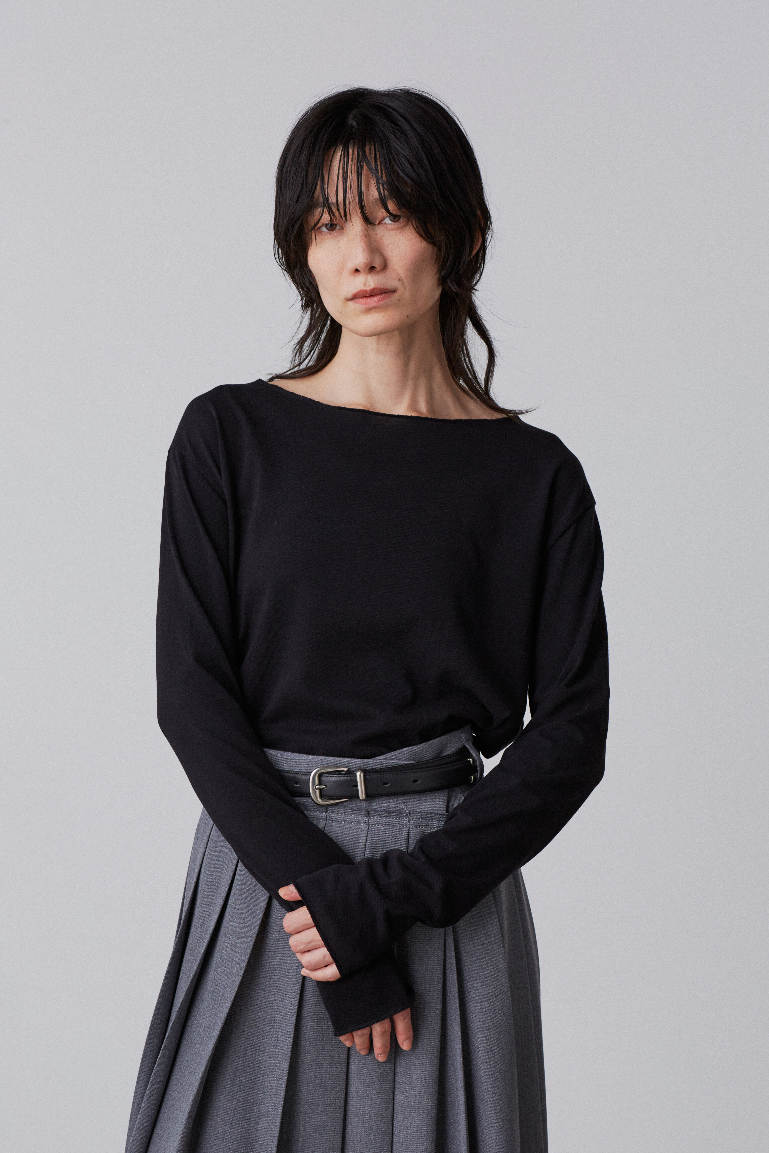 YLEVE 「YLEVE / SUPIMA COTTON CUPRA T‐SHIRT」|Tシャツ・カットソー|ブラック