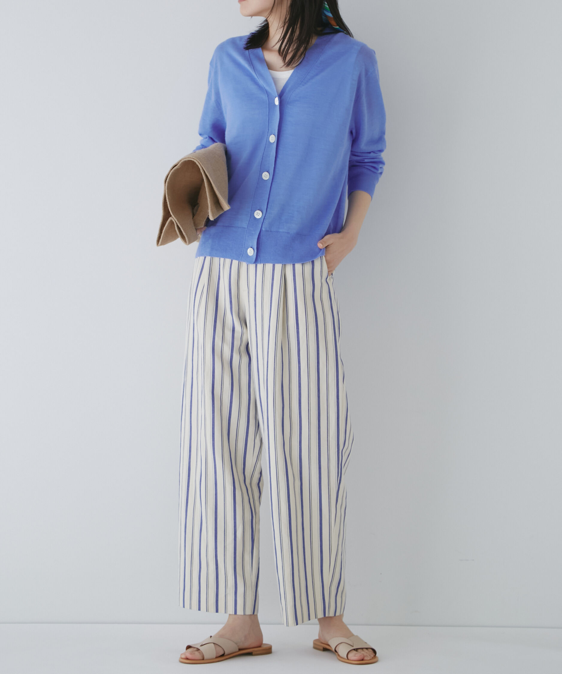  「◆綿麻ストライプパンツ」|その他|