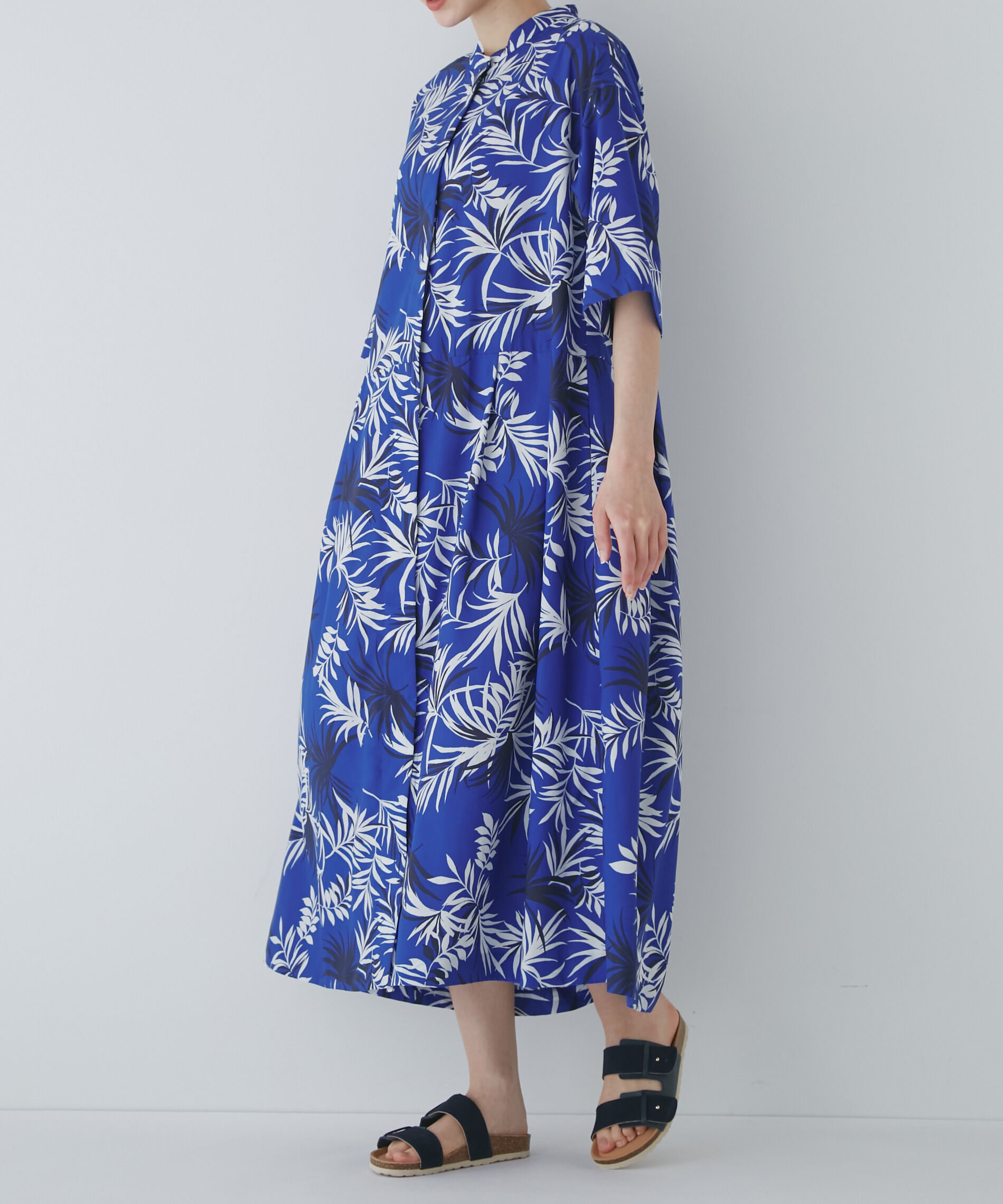  「◆リーフプリントワンピース」|ワンピース|