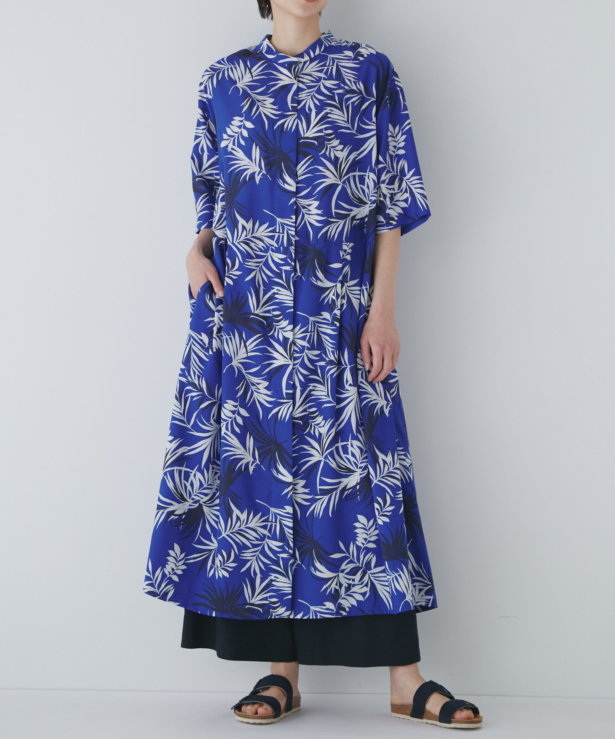  「◆リーフプリントワンピース」|ワンピース|