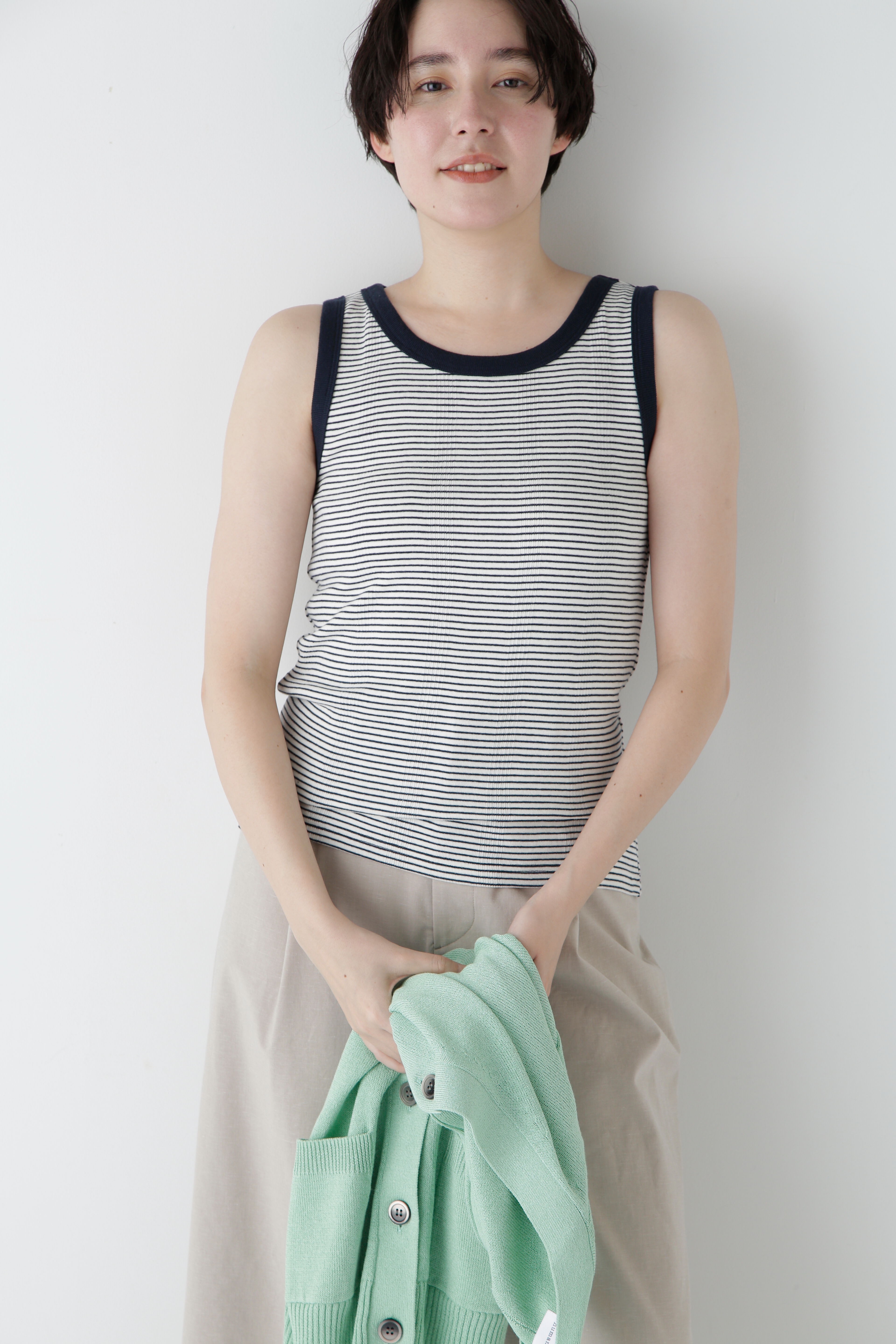  「◆リブタンクトップ」|Tシャツ・カットソー|ブラックBD3