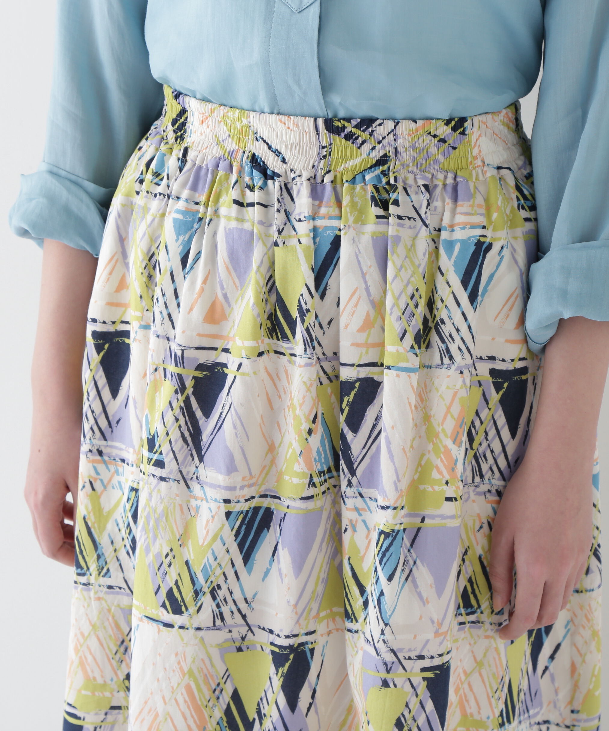  「◆プリントギャザーフレアースカート」|スカート|