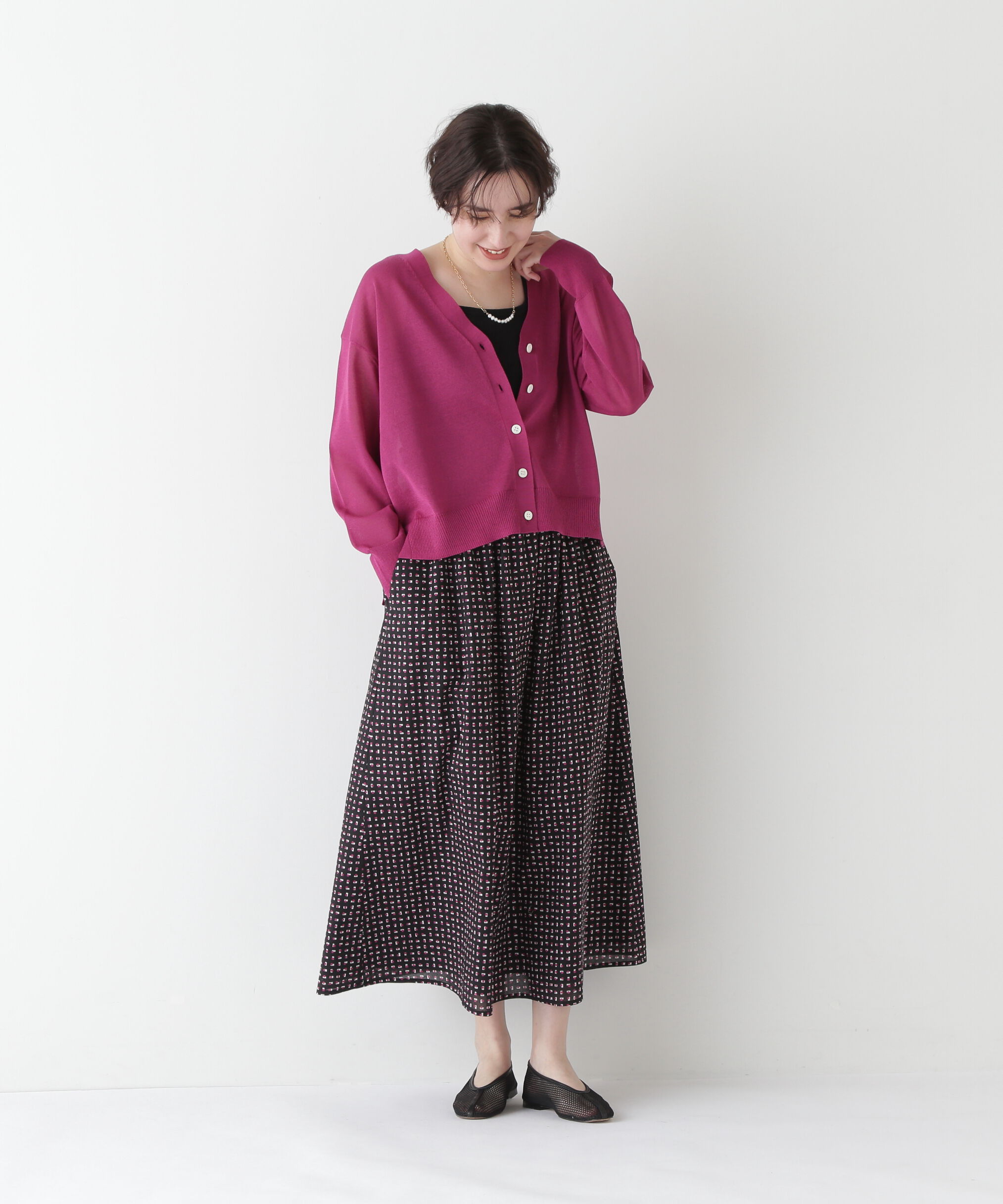  「◆プリントギャザーフレアースカート」|スカート|