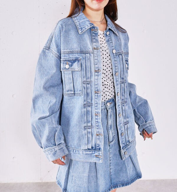 archives「タックミドルＧジャン」|テーラードジャケット|BLUE