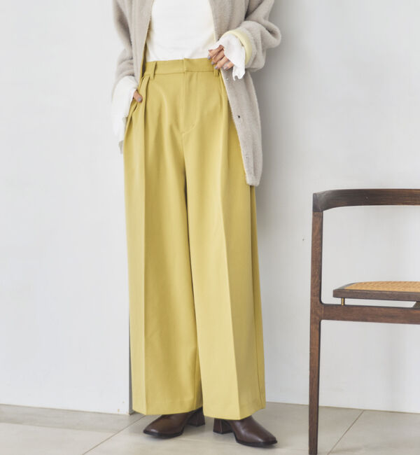 Doux archives「２タックワイドパンツ」|チノ|YELLOW