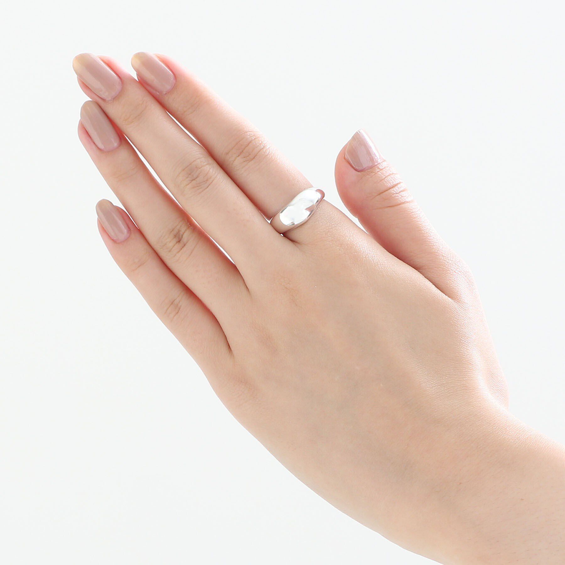 COCOSHNIK ONKITSCH「シルバー ニュアンスリングL」|リング|