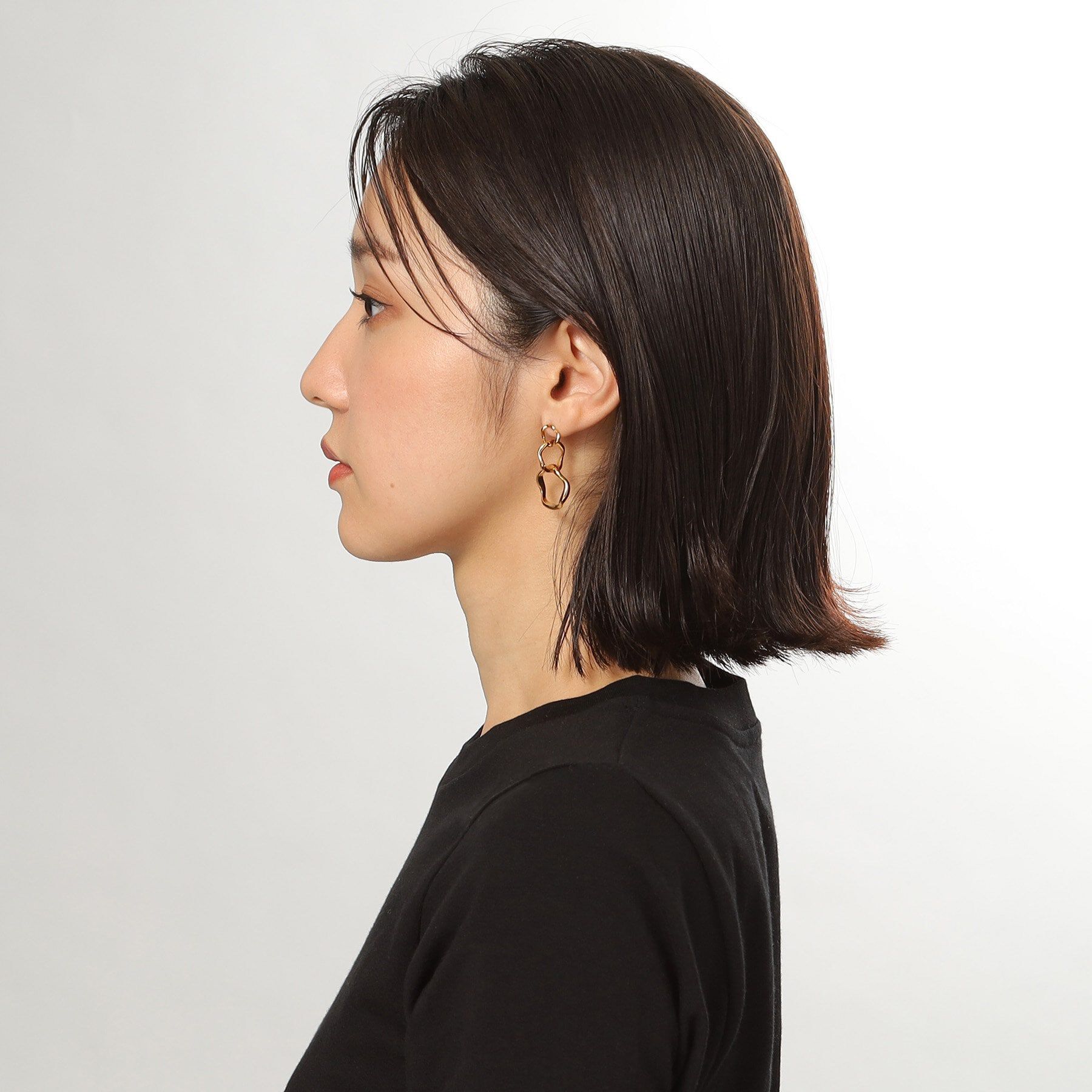 COCOSHNIK ONKITSCH「シルバー ニュアンスピアス トリプルフープ GP」|ピアス|