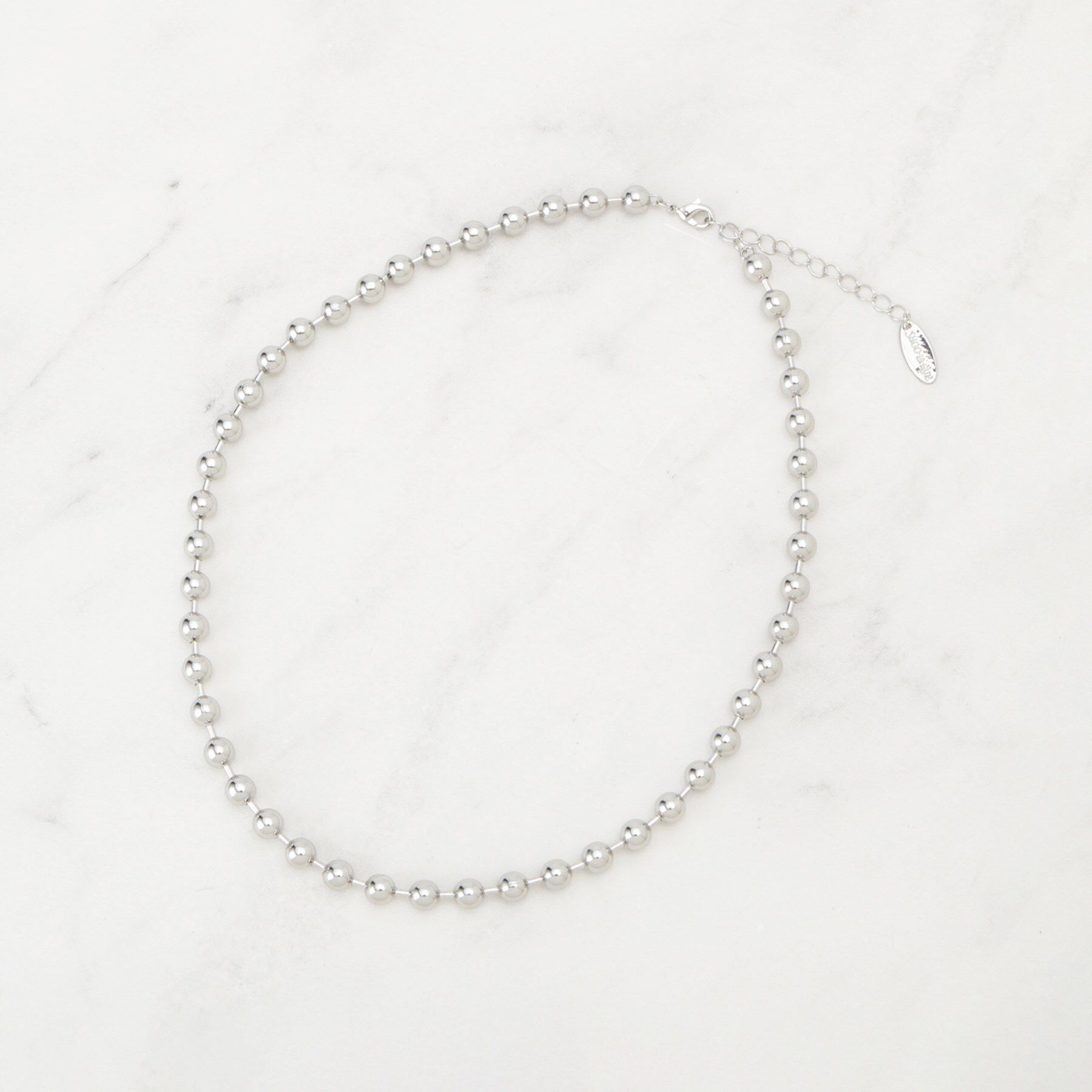 SHOO･LA･RUE「ボールチェーンネックレス」|ネックレス|シルバー(006)