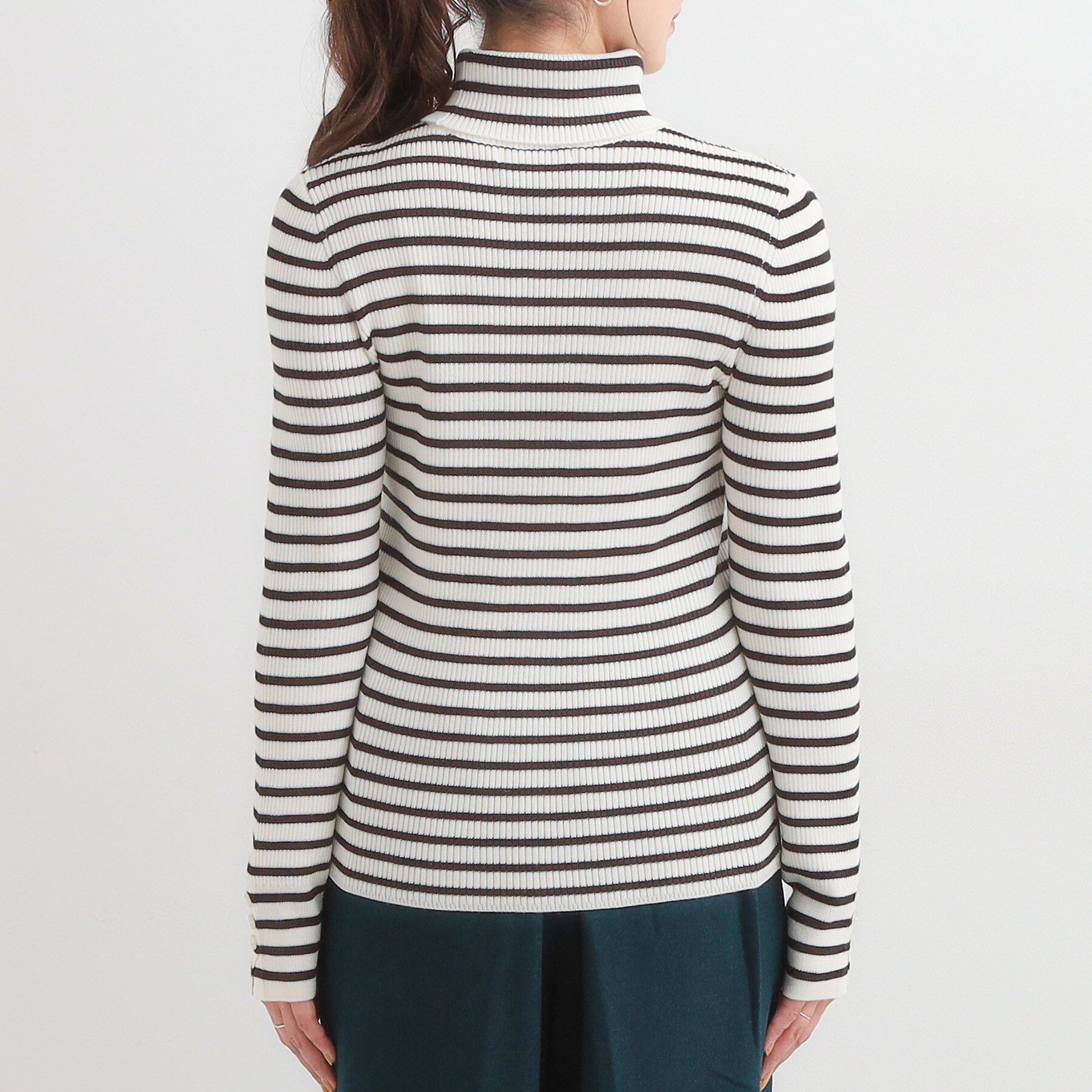 SHOO･LA･RUE「【絶妙なゆるピタ/洗濯機可】ちくちくしにくい リブタートルネック やわらかニット【CIRCRIC】」|ニット・セーター|