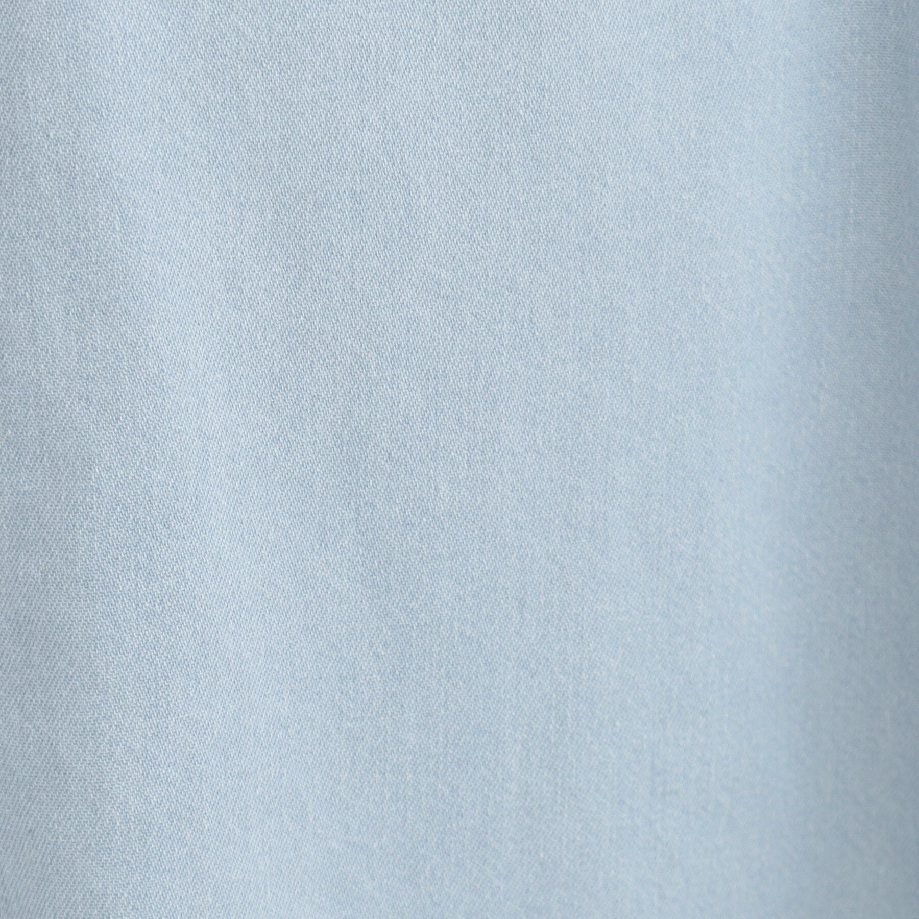 SHOO･LA･RUE「【ライトオンスデニム/S-LL】体型カバーにも 首元すっきり ロングデニムシャツ」|ワンピース|