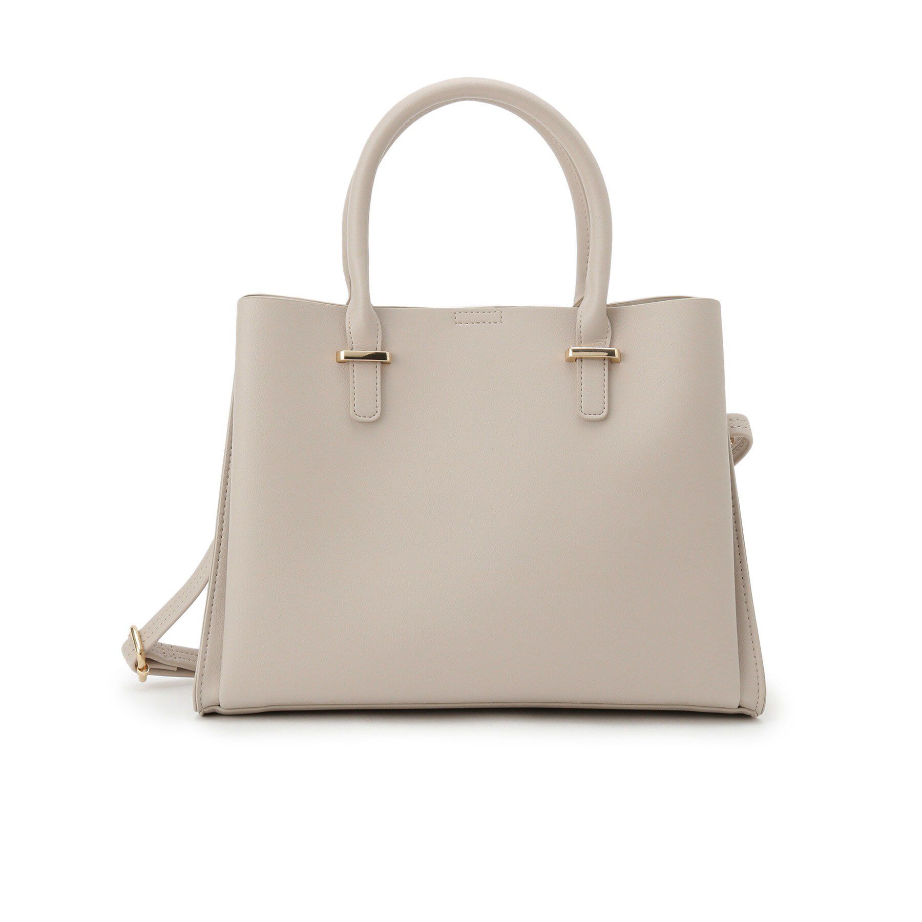 SHOO･LA･RUE「【2WAY】きれいめスタイルにマッチする 一枚革風 三層トートバッグ」|トートバッグ|