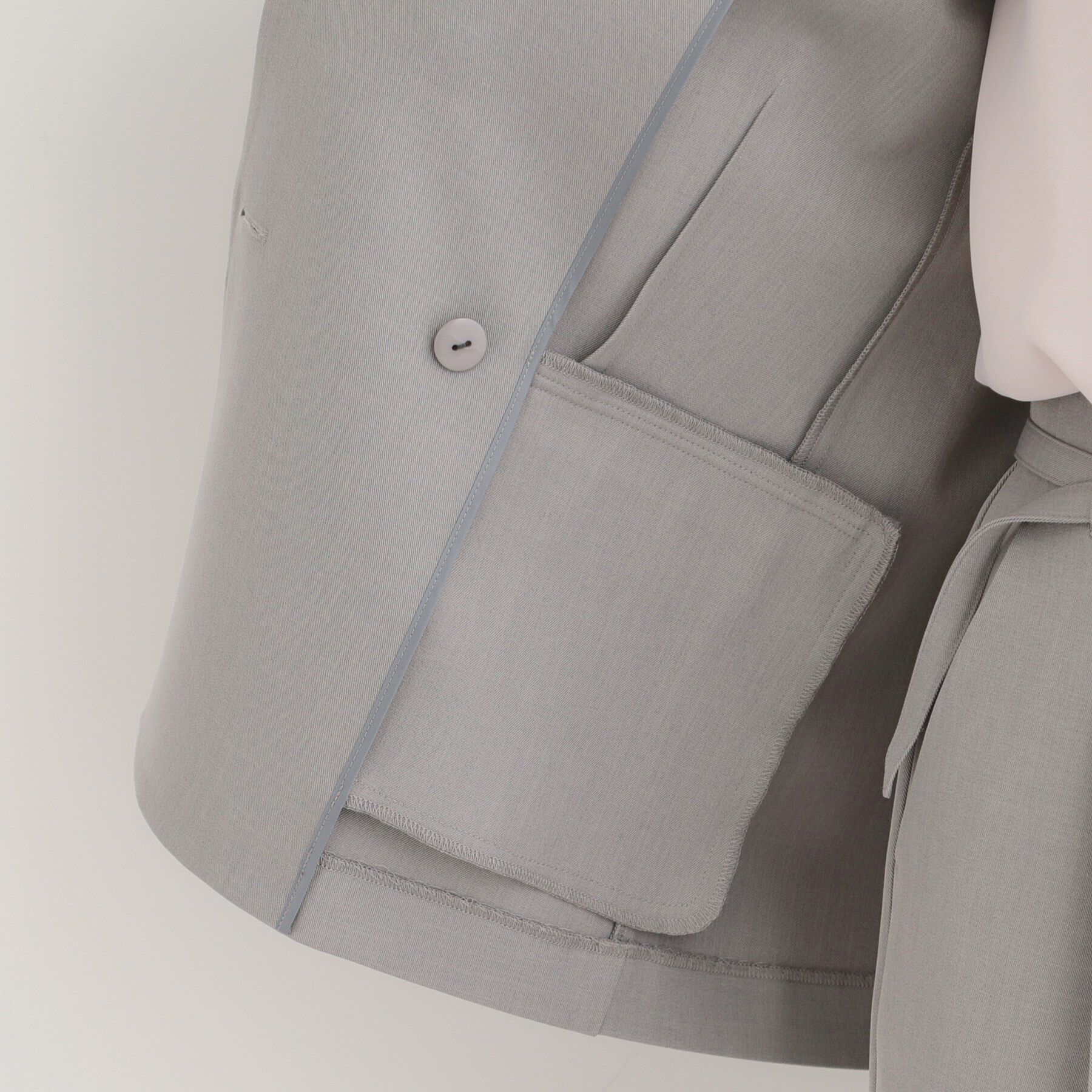 SHOO･LA･RUE「【洗濯機可/イージーケア/UV】オンオフ使える　ゆったりダブルジャケット」|テーラードジャケット|