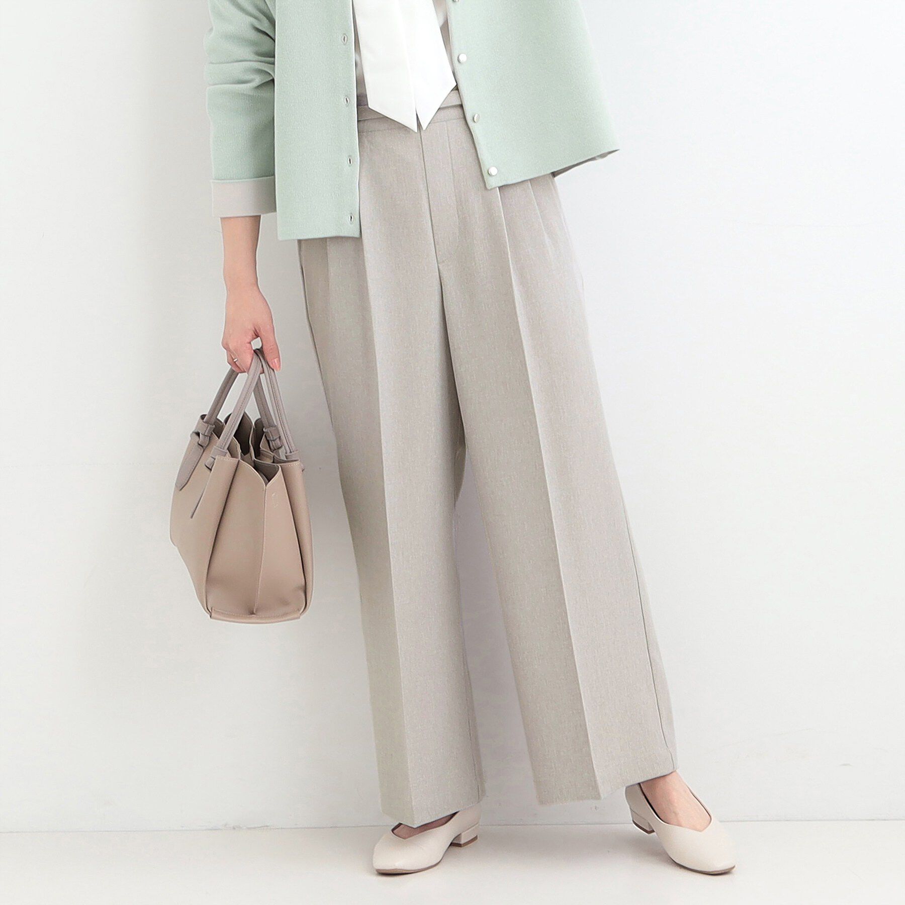 SHOO･LA･RUE「【2点セット/S-LL】着回し力も抜群 着るだけで決まる大人上品セットアップ」|スーツ|