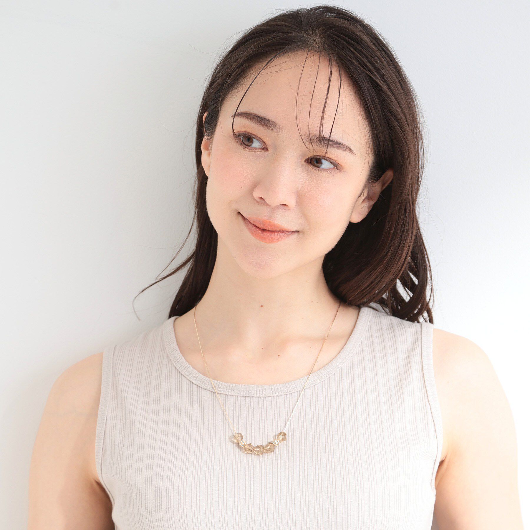 SHOO･LA･RUE「クリアパーツスライダーネックレス」|ネックレス|