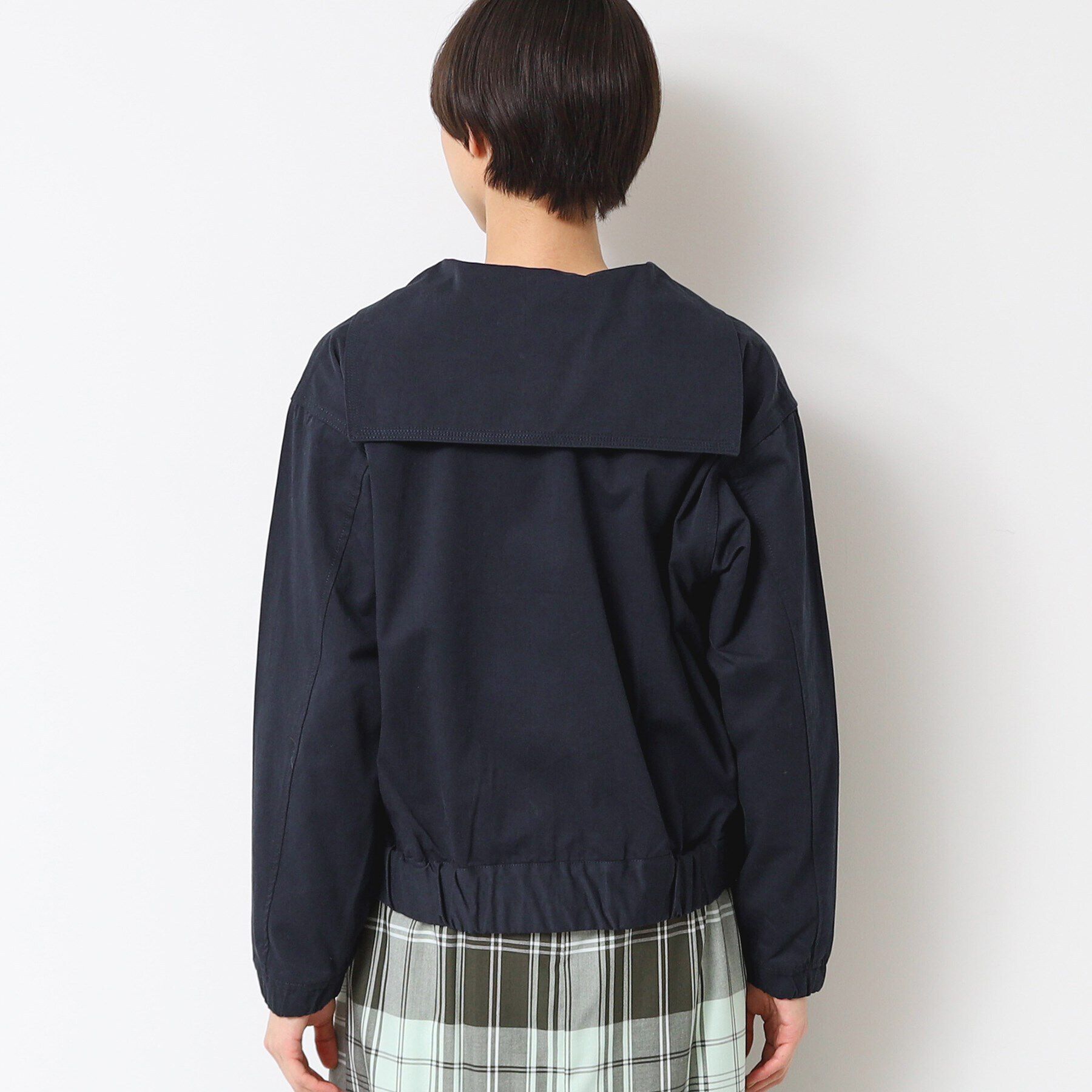 Dessin「【洗える】セーラーカラージップジャケット」|ブルゾン・スタジャン|