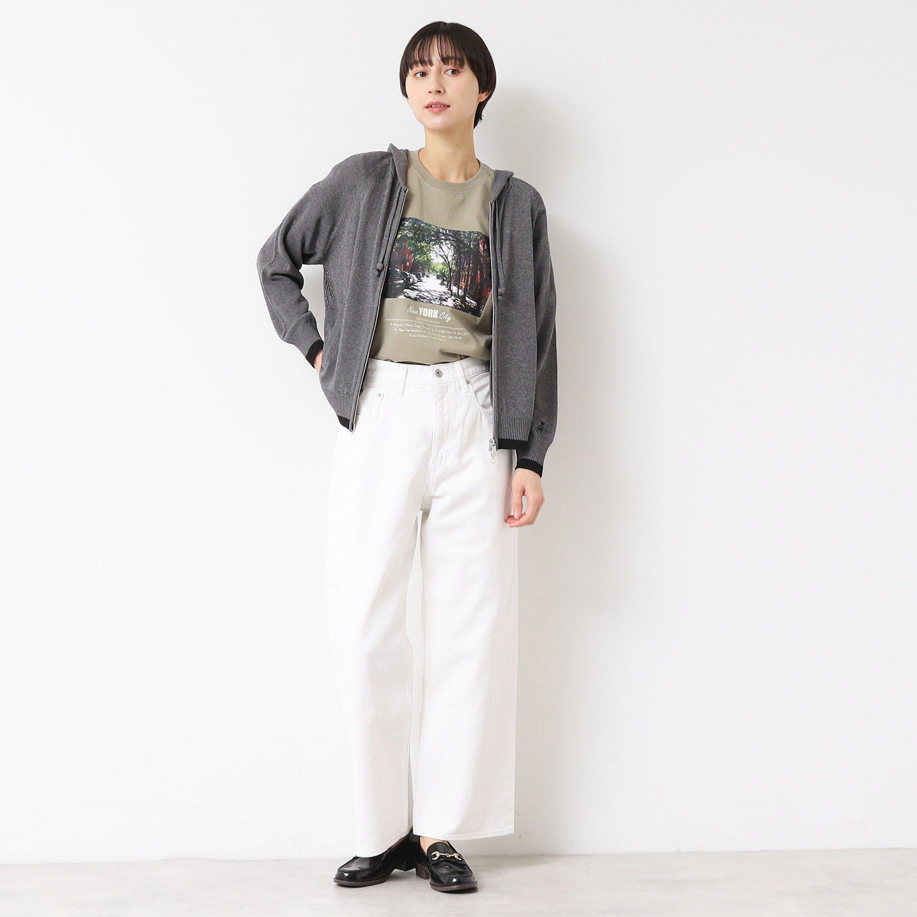 Dessin「【洗える】フーデッドカーディガン（S～L）」|カーディガン|