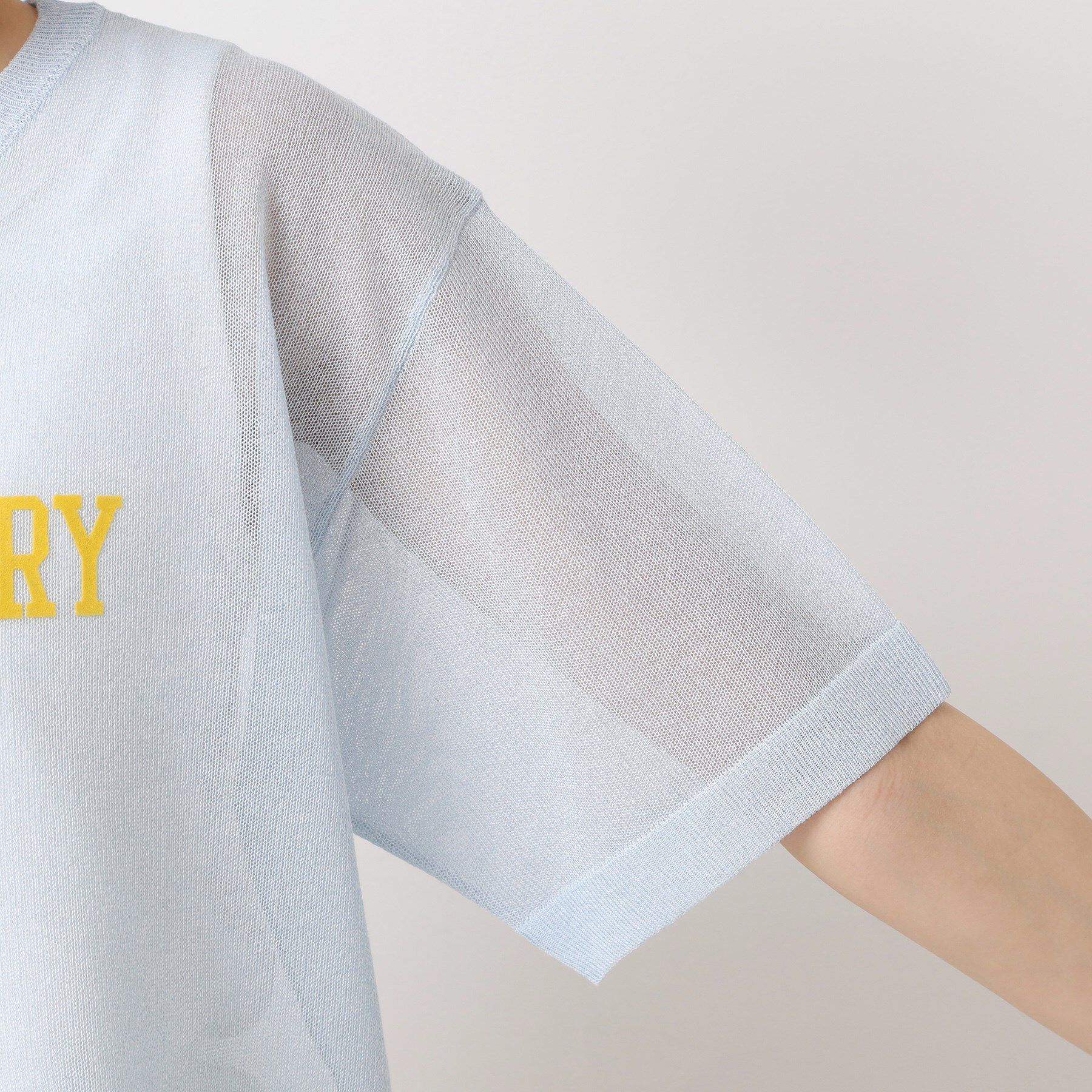 Dessin「【洗える】シースルーロゴニット」|ニット・セーター|