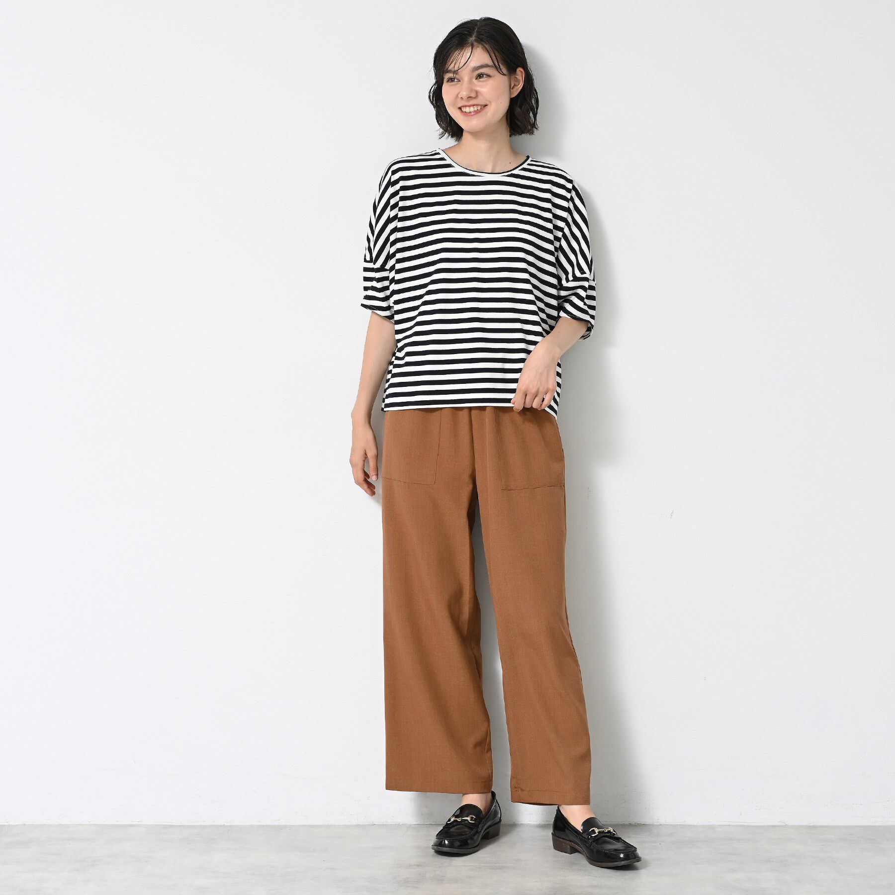 Dessin「【二の腕カバー／UVカット】ランタンスリーブカットソー」|Tシャツ・カットソー|