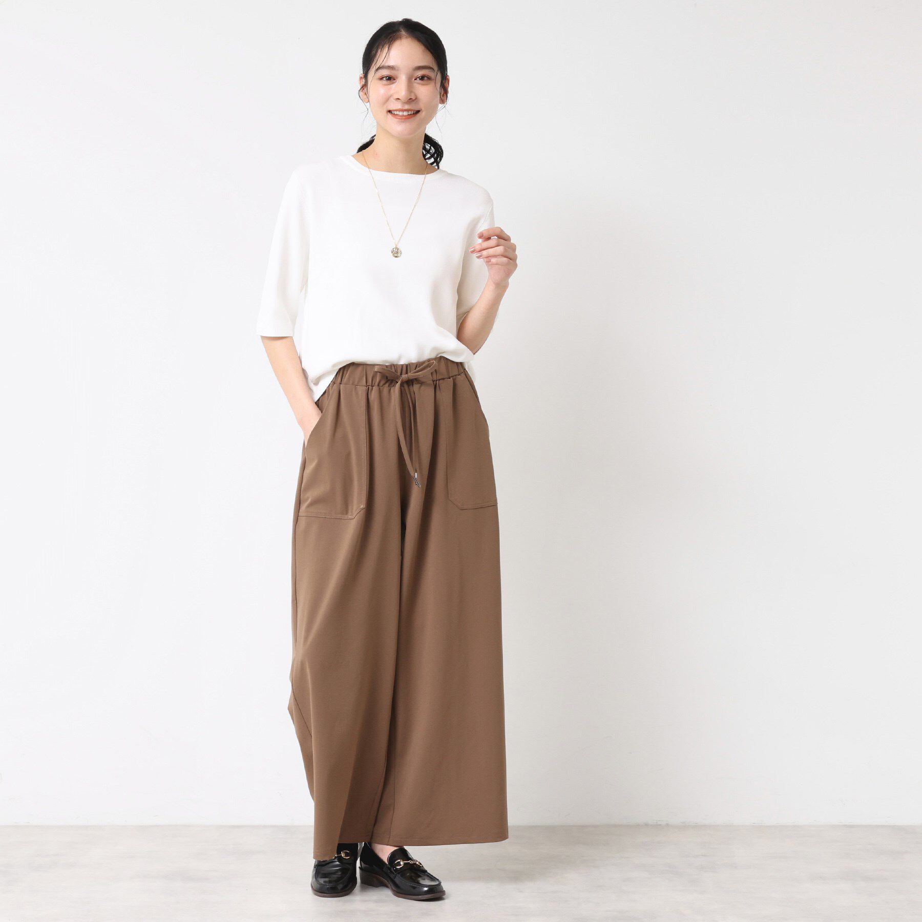 Dessin「【UVカット/洗える】2WAY五分袖カーディガン」|ニット・セーター|