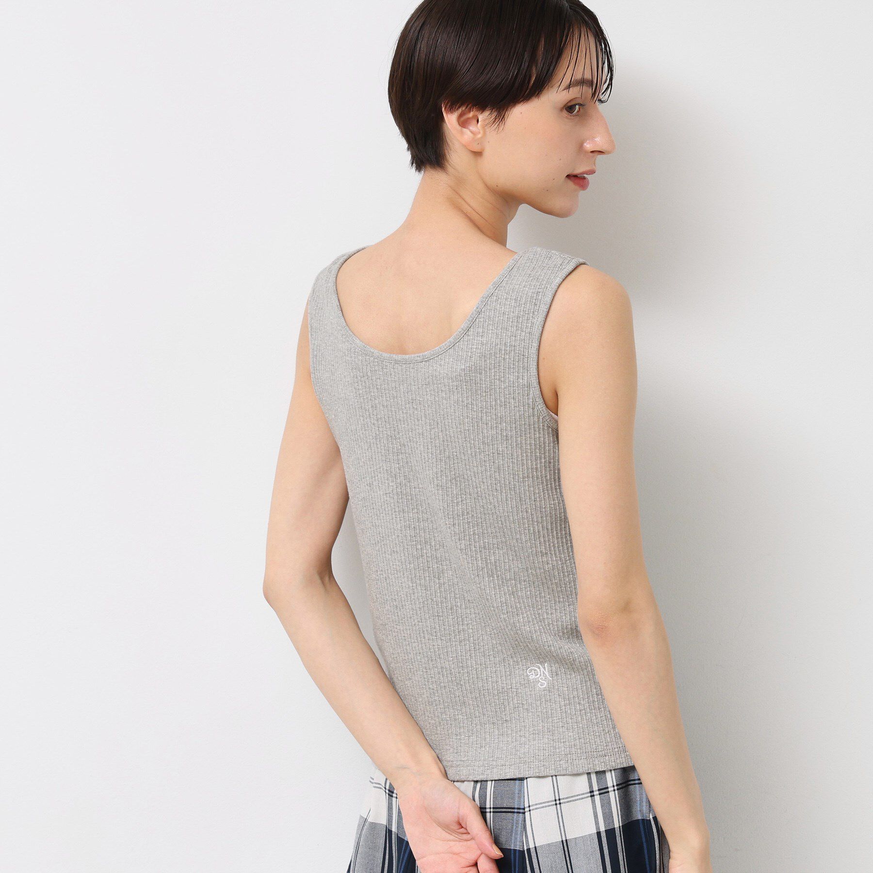Dessin「【2WAY・洗える】リブタンクトップ」|キャミソール|