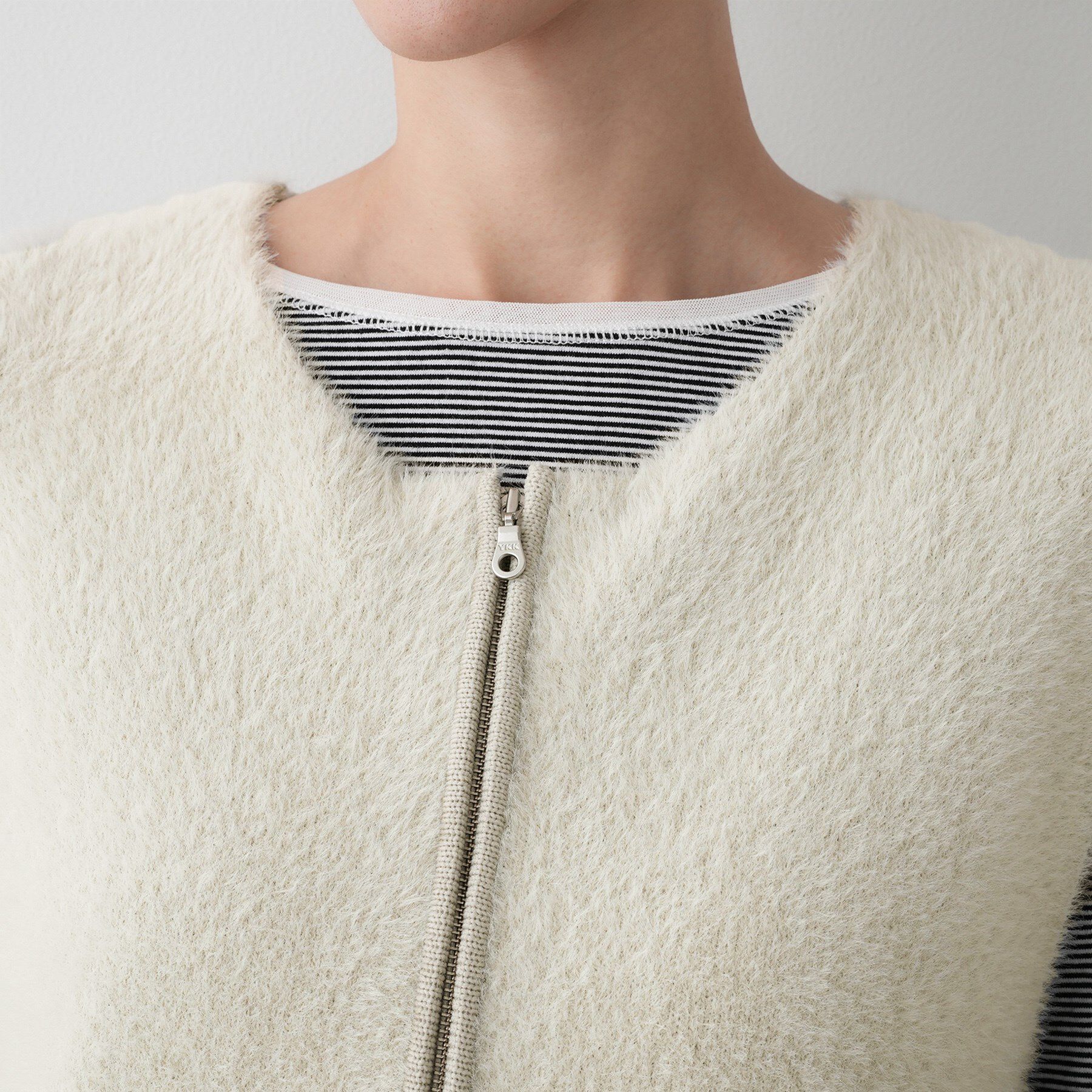 Dessin「【洗える】ファーヤーンジップジレ」|ベスト・ジレ|