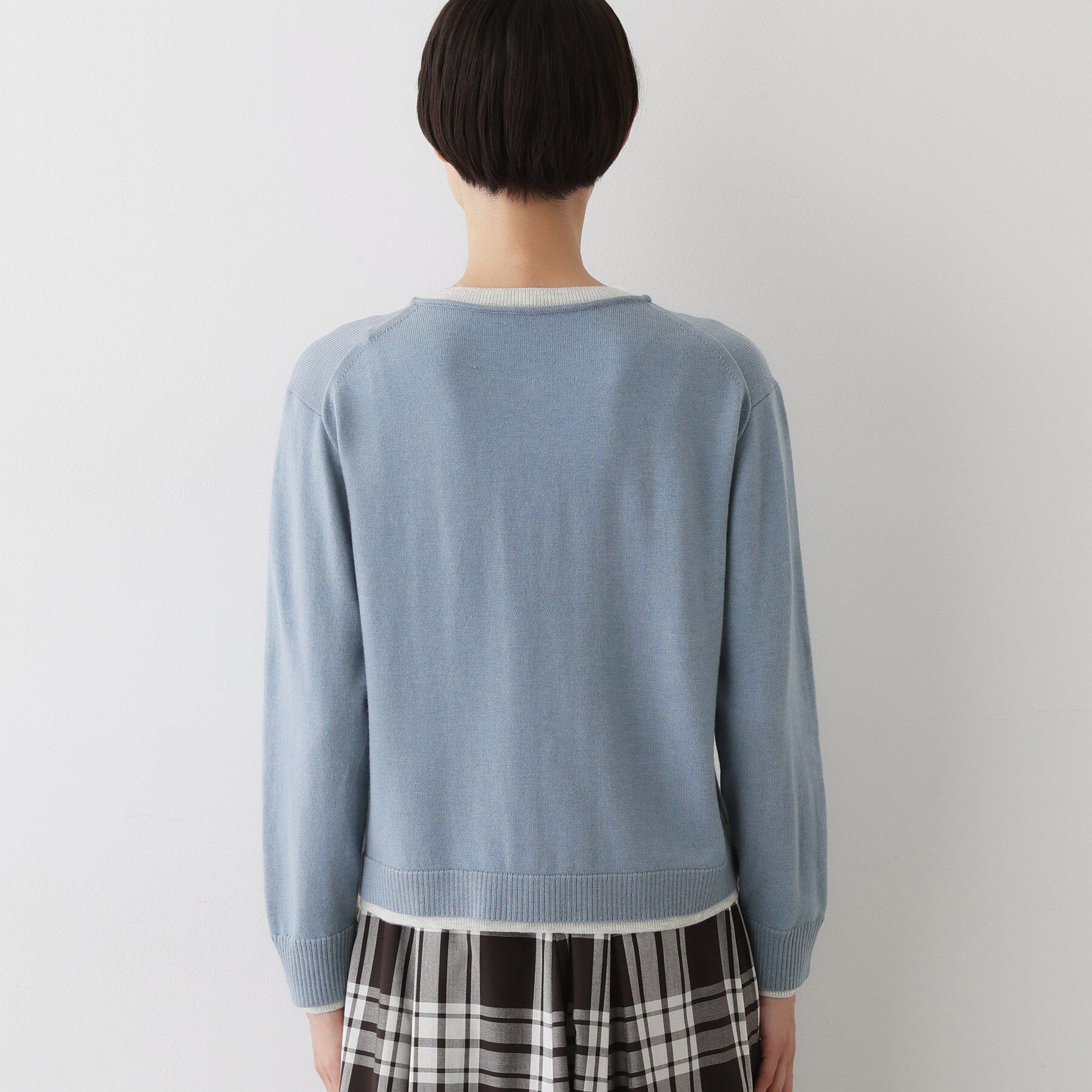 Dessin「【洗える】バイカラーカーディガン」|カーディガン|