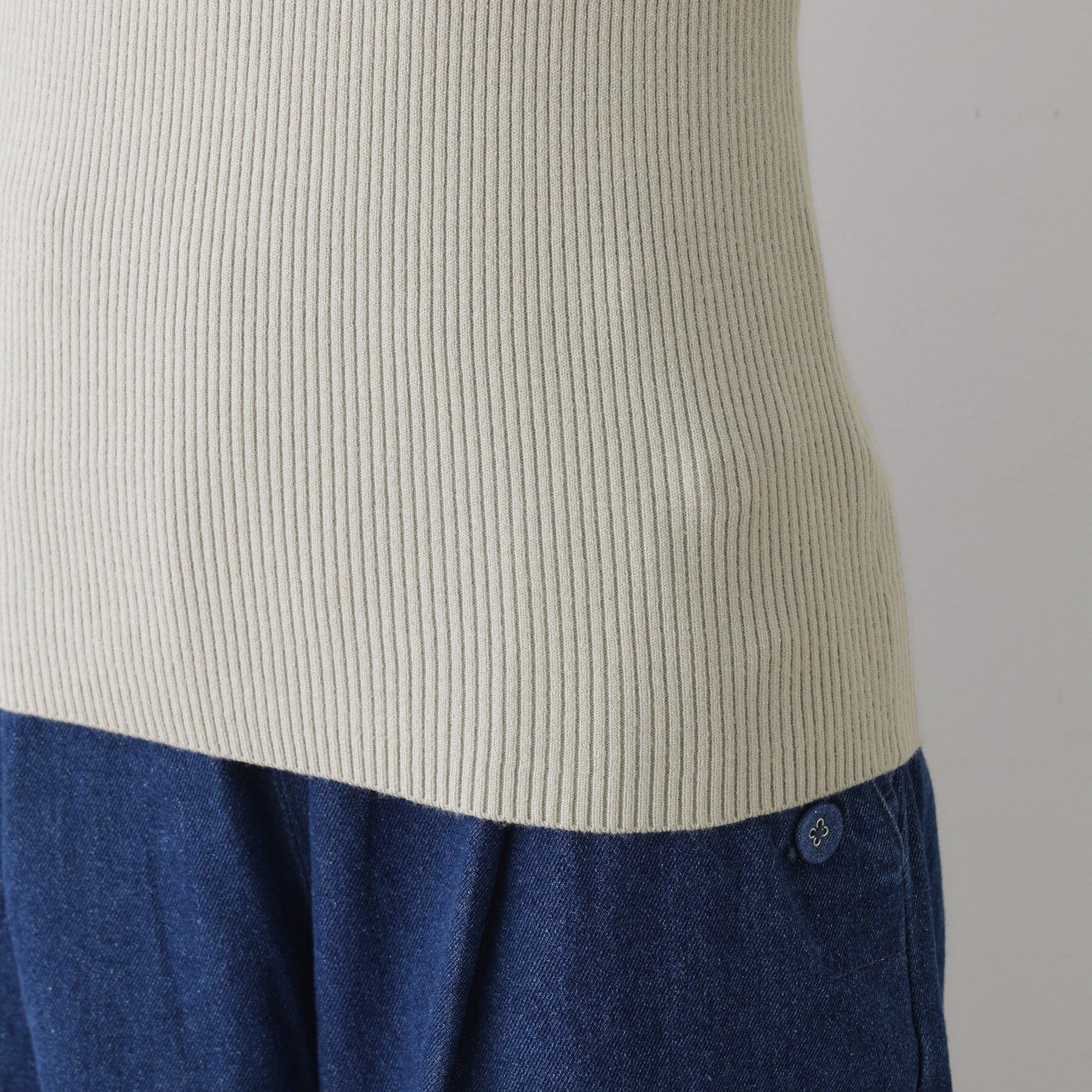 Dessin「【洗える】オーガンジーフリルニット」|ニット・セーター|