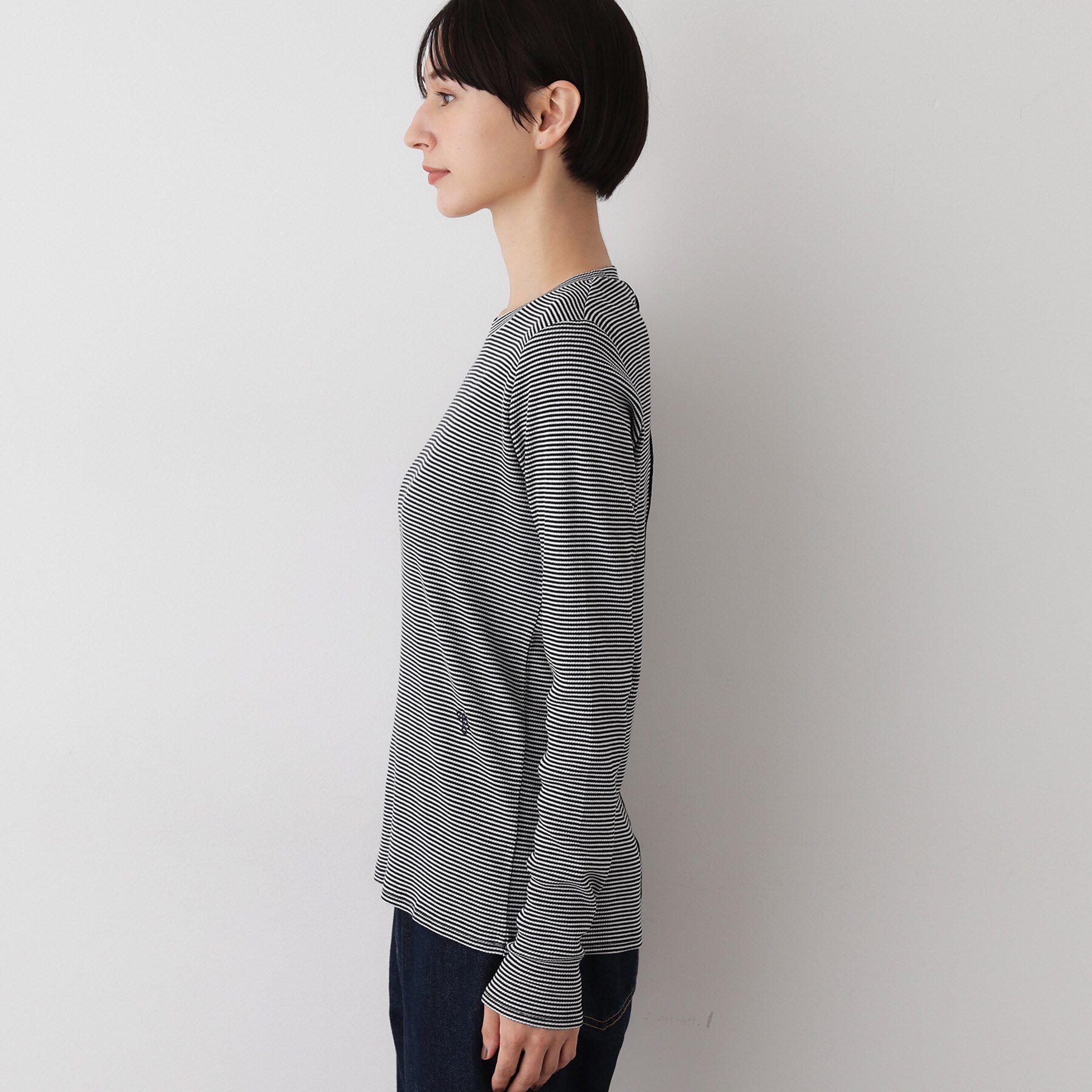 Dessin「【吸湿発熱/抗菌防臭】ジンジャー混クルーネックプルオーバー」|Tシャツ・カットソー|