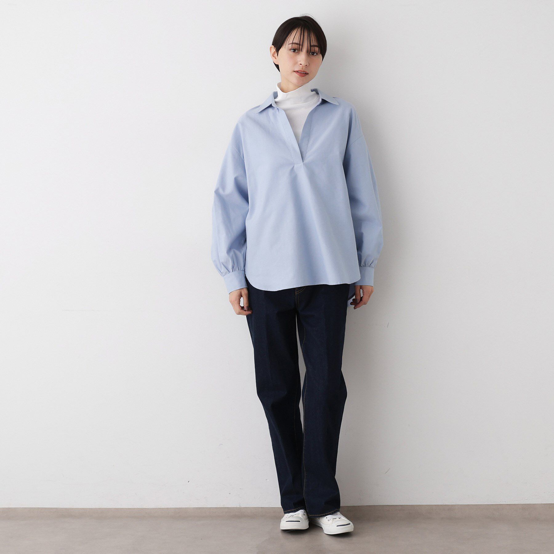 Dessin「【洗える】オックススキッパーシャツ」|シャツ・ブラウス|