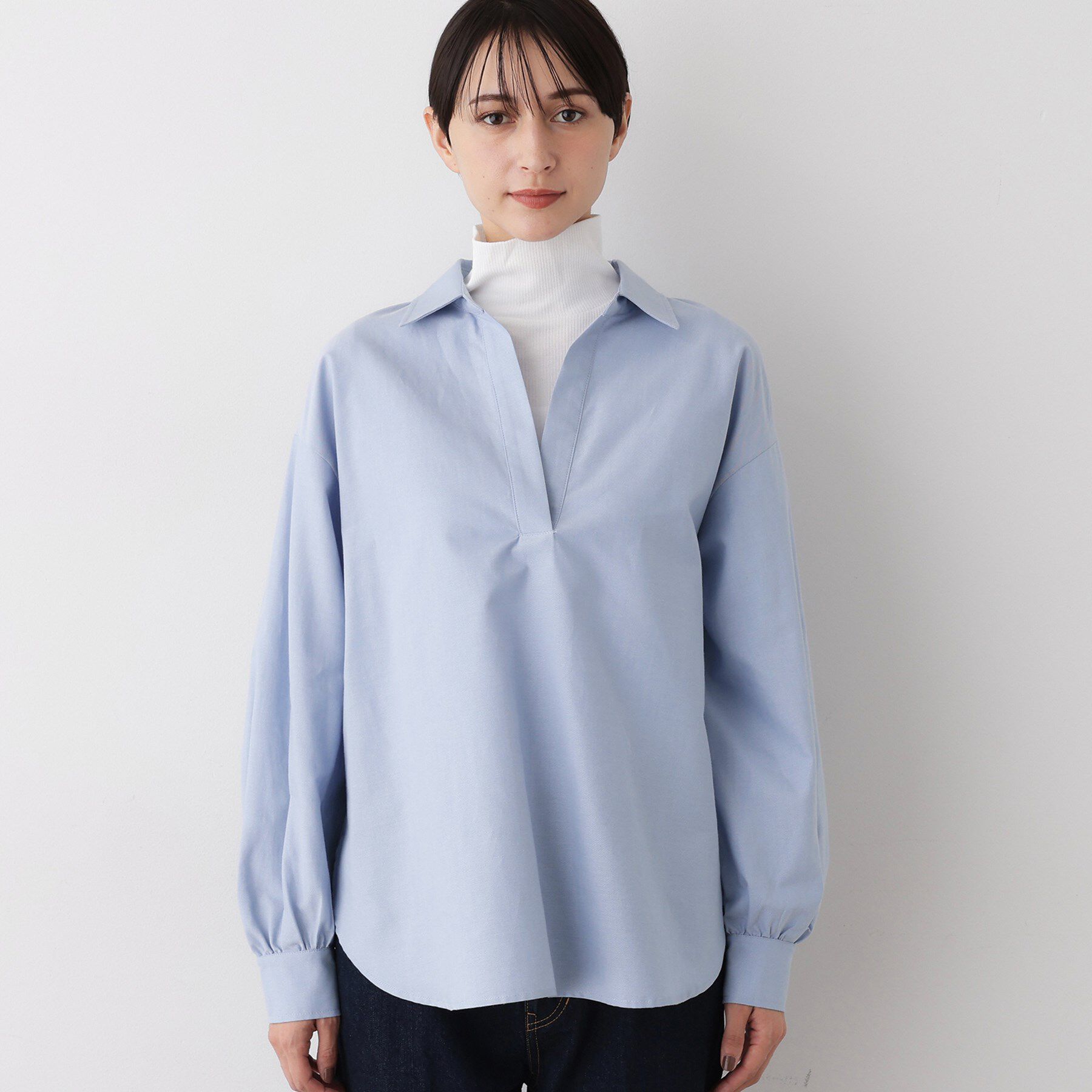 Dessin「【洗える】オックススキッパーシャツ」|シャツ・ブラウス|