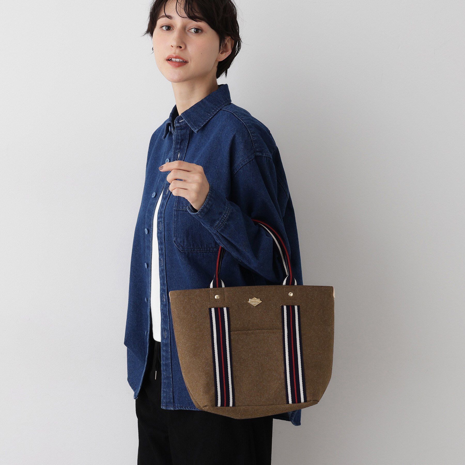 Dessin「日本製フェルトトート」|トートバッグ|ブラウン(043)