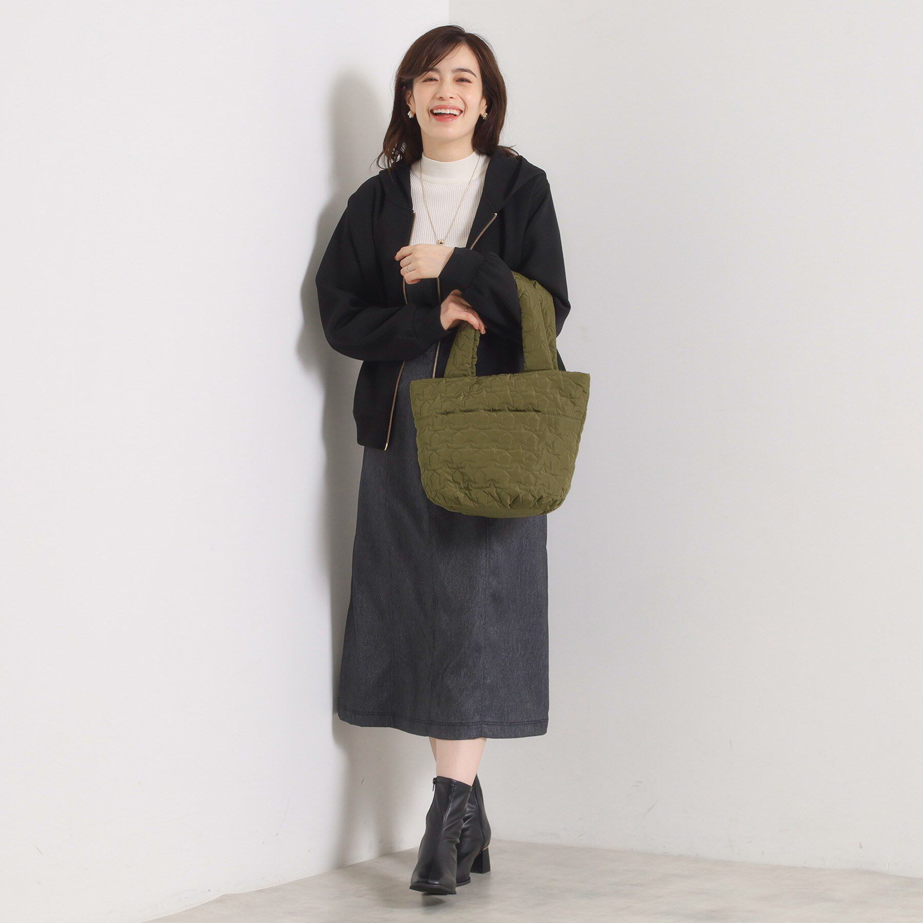 ITS&rsquo;DEMO「星柄キルトミニトート」|トートバッグ|