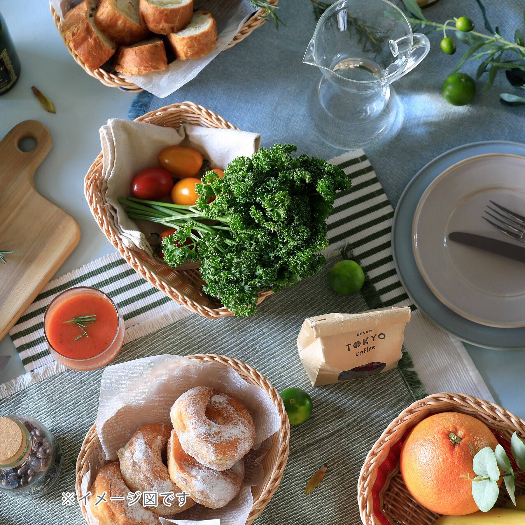 212 KITCHEN STORE「洗えるバスケット ルンド オーバル  キャラメル Quartier larin」|食器・キッチングッズ|