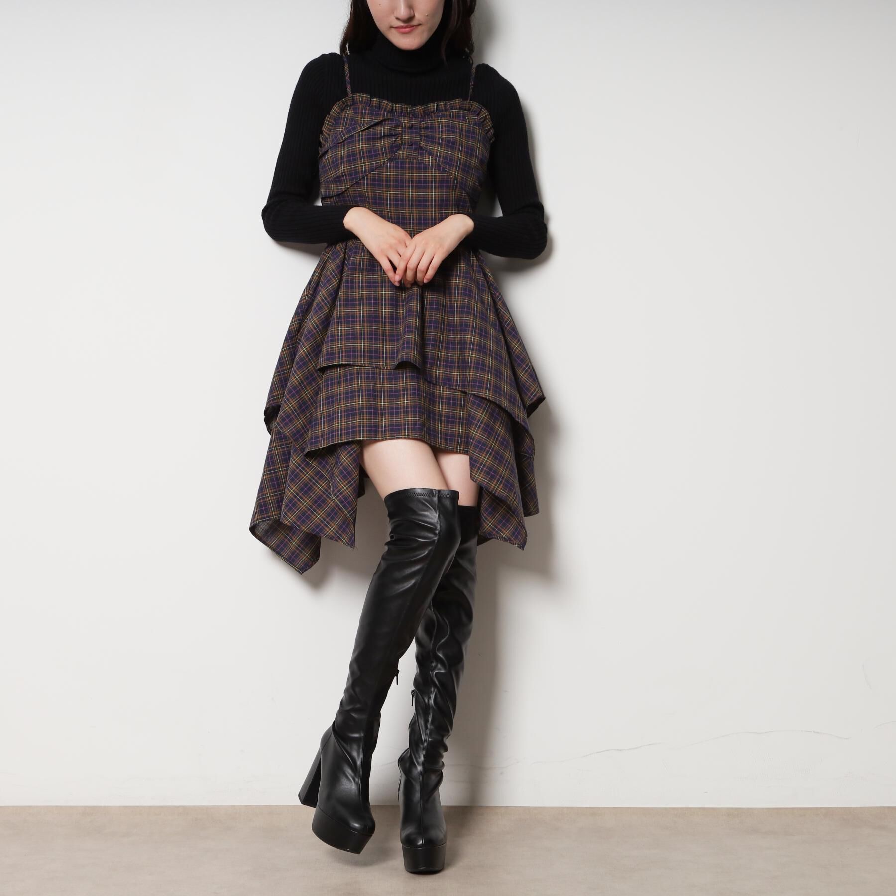 ESPERANZA「厚底ラク盛りニーハイブーツ」|ショートブーツ|