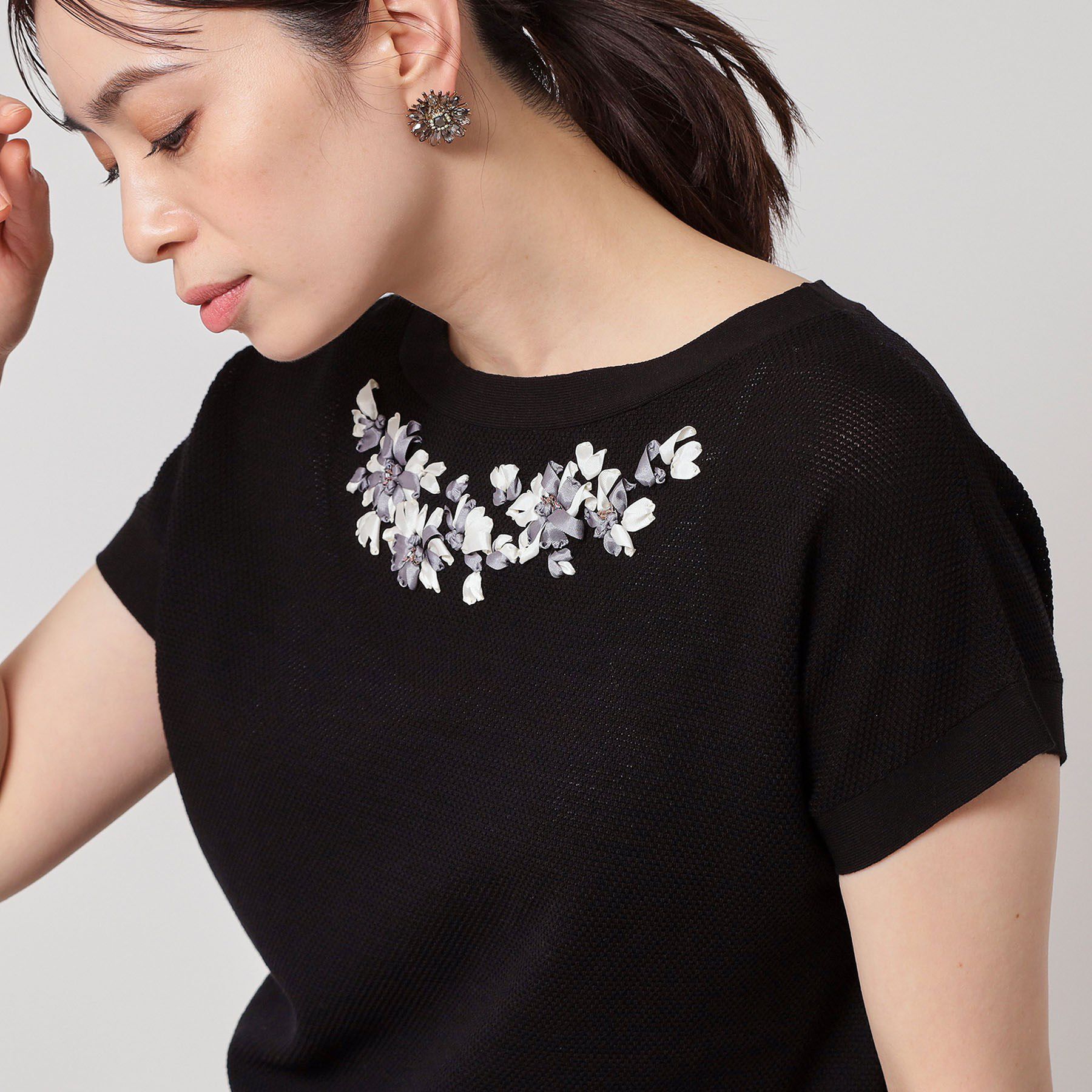 SunaUna「【SS～Lサイズ展開／手刺繍】クラフトニット」|ニット・セーター|