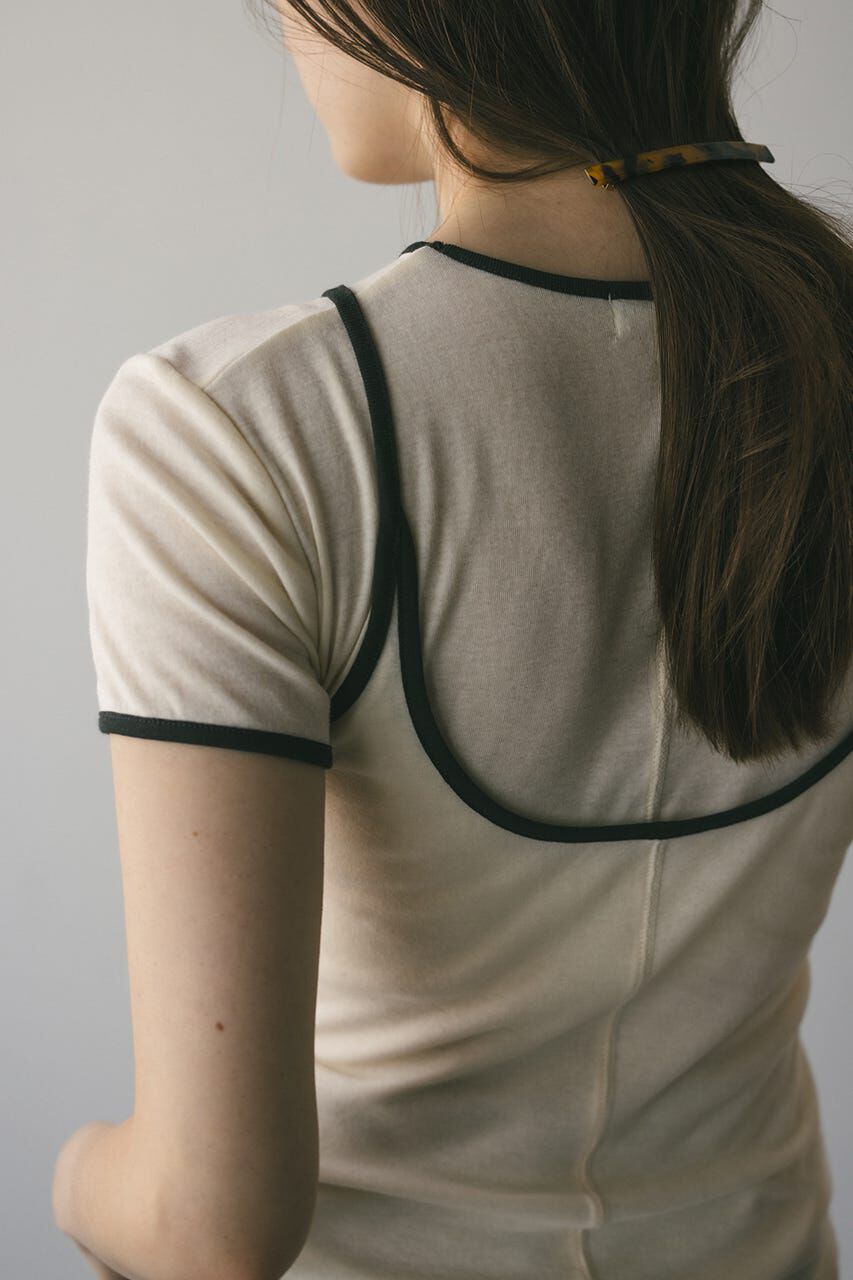 STYLEMIXER「バイカラーキャミセットトップ」|Tシャツ・カットソー|