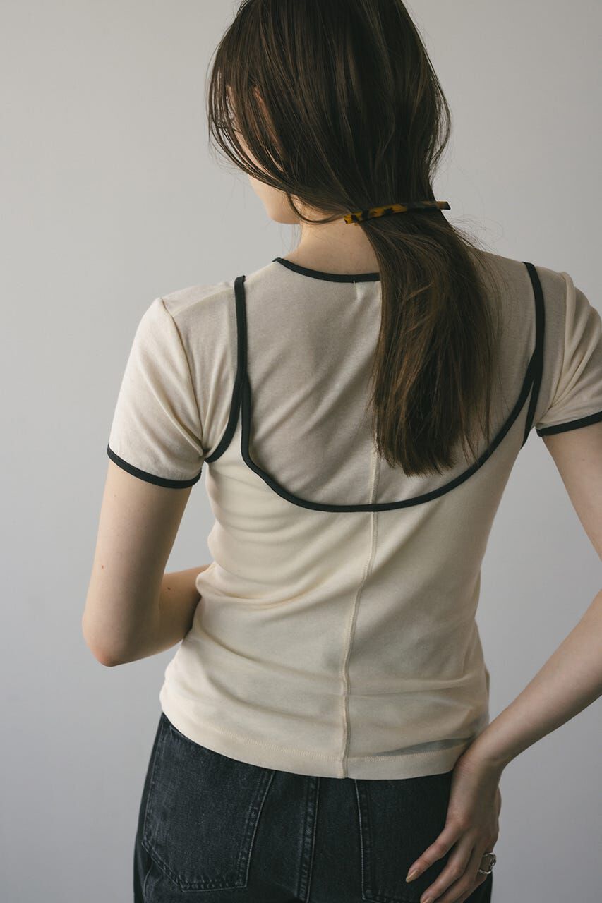 STYLEMIXER「バイカラーキャミセットトップ」|Tシャツ・カットソー|