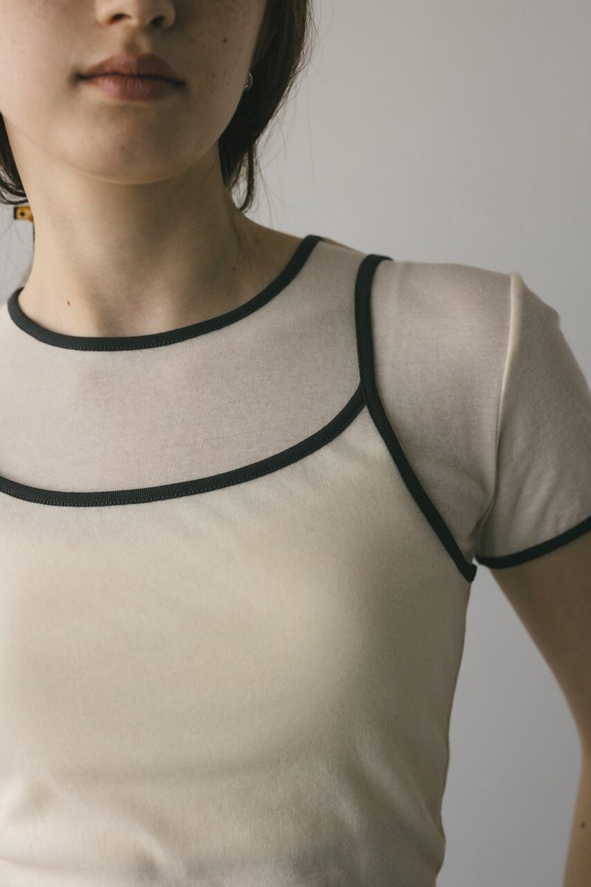 STYLEMIXER「バイカラーキャミセットトップ」|Tシャツ・カットソー|